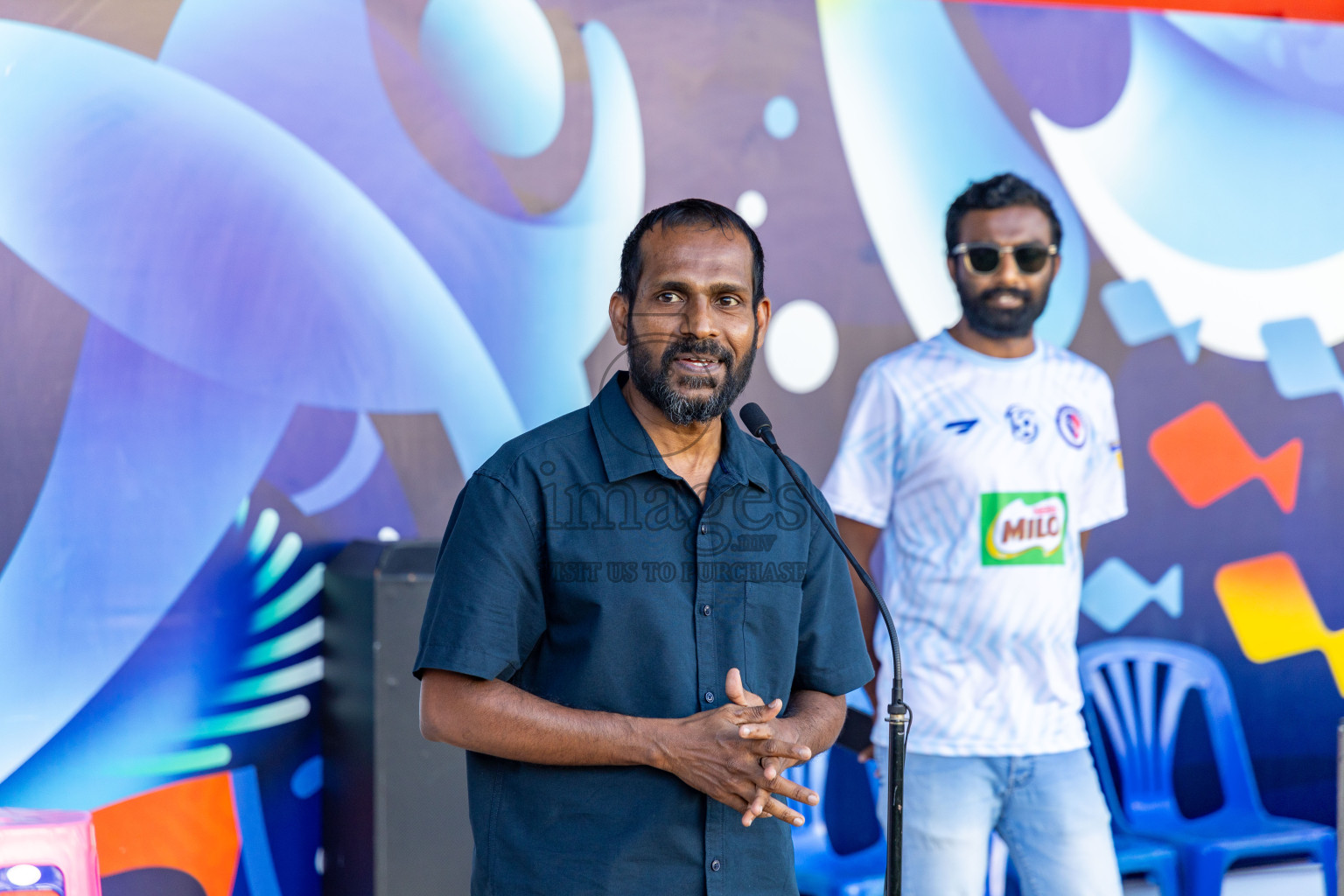 Day 1 of MILO Kids Football Fiesta was held at National Stadium in Male', Maldives on Friday, 23rd February 2024. Photos: Hassan Simah / images.mv