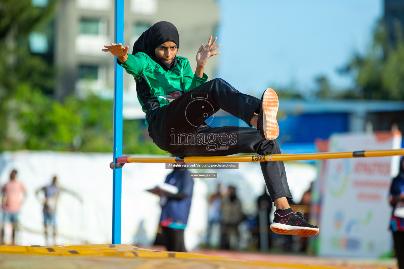 Day three of Inter School Athletics Championship 2023 was held at Hulhumale' Running Track at Hulhumale', Maldives on Tuesday, 16th May 2023. Photos: Nausham Waheed / images.mv