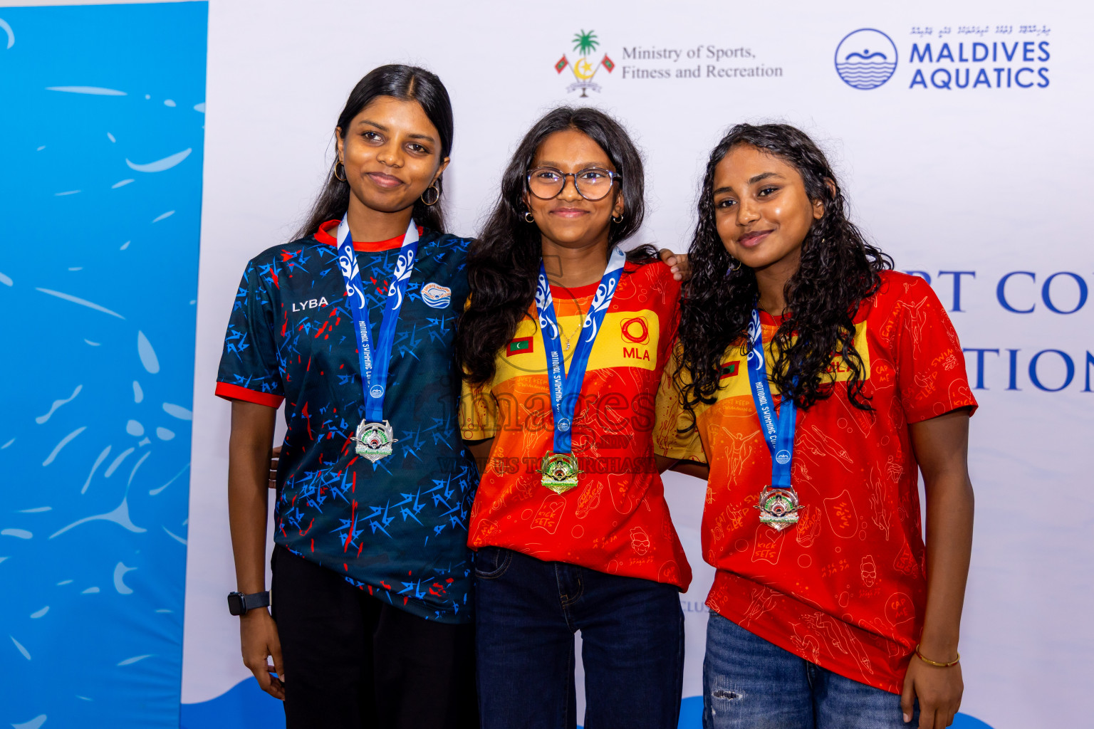 Closing Ceremony of 1st National Short Course Swimming Competition held in Hulhumale', Maldives on Thursday, 19th June 2025. Photos: Nausham Waheed / images.mv