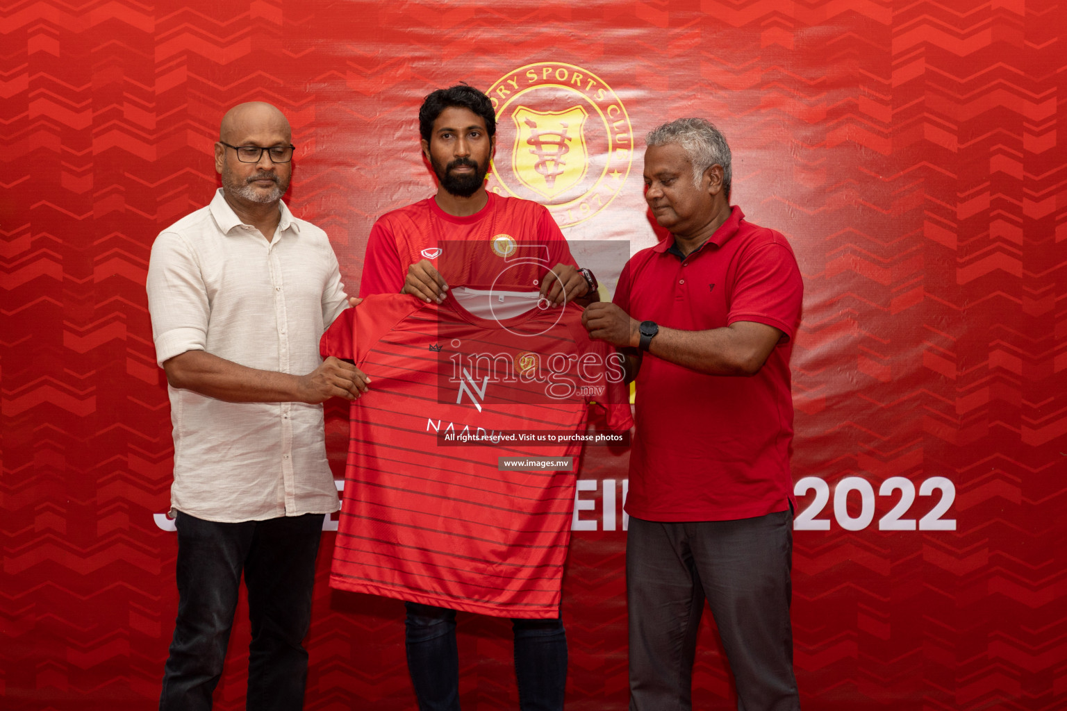 Victory Sports Club Jersey Unveiling 2022 on 14th July 2022, held in Jamaaludheen School Hall, Male', Maldives  Photos: Hassan Simah / Images.mv