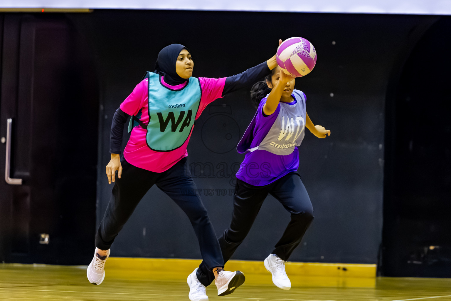 MV Netters vs Invicto SC in Day 7 of 24th Milo Netball Association Championship was held in Social Center at Male', Maldives on Sunday, 7th September 2025. Photos: Nausham Waheed / images.mv