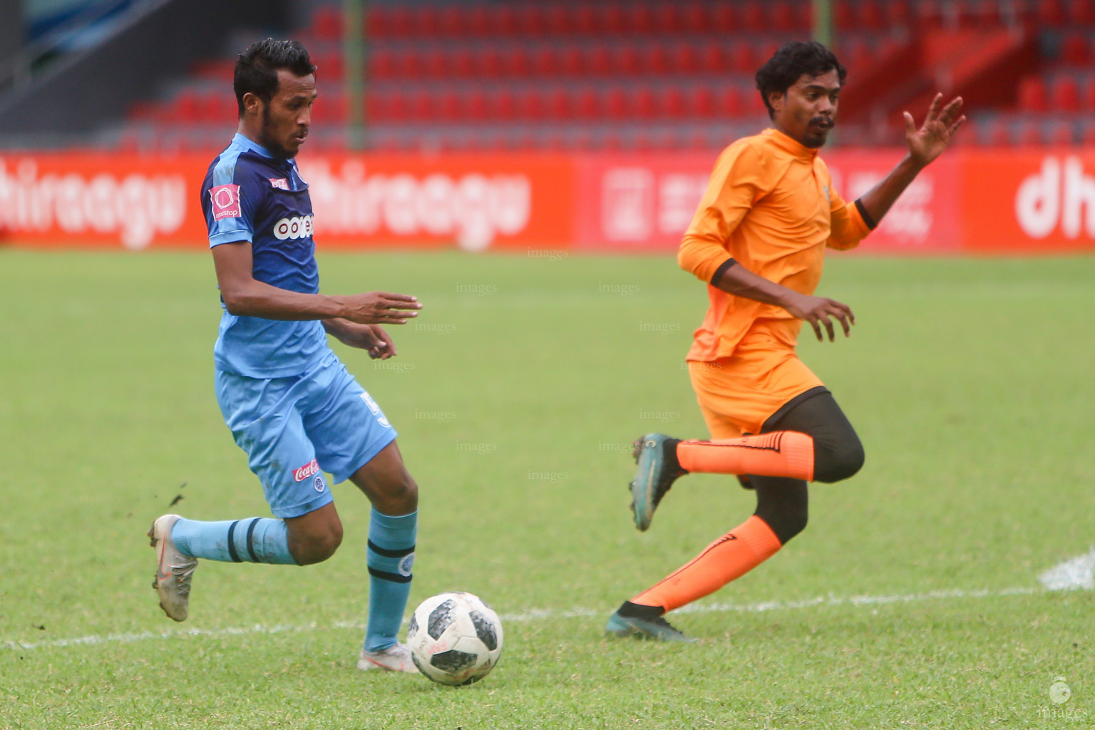 New Radiant SC vs Fehendhoo in Dhiraagu Dhivehi Premier League 2018 in Male, Maldives, Monday, October 1, 2018. (Images.mv Photo/Suadh Abdul Sattar)