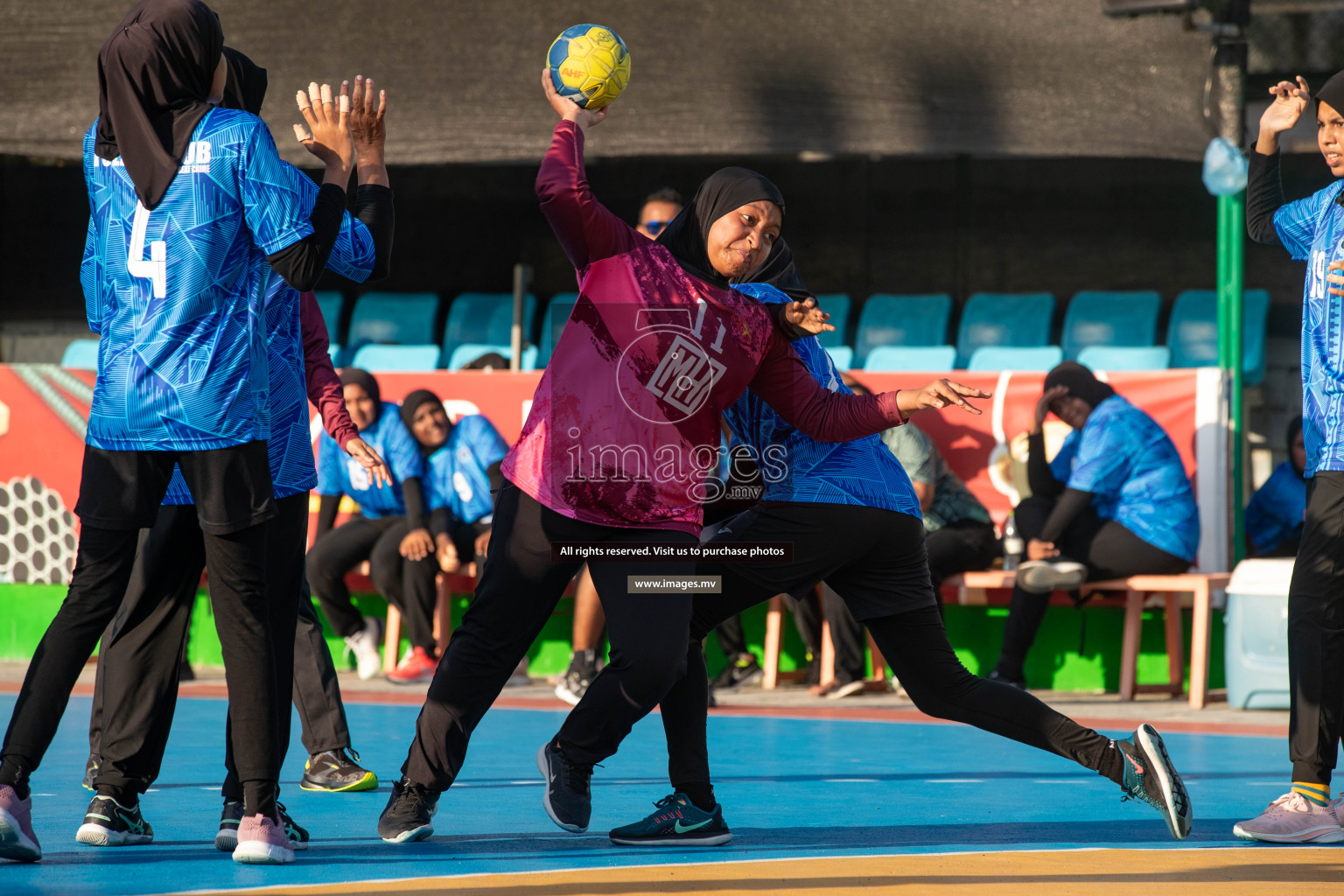 Day 10 of 6th MILO Handball Maldives Championship 2023, held in Handball ground, Male', Maldives on 29th May 2023 Photos: Nausham Waheed/ Images.mv