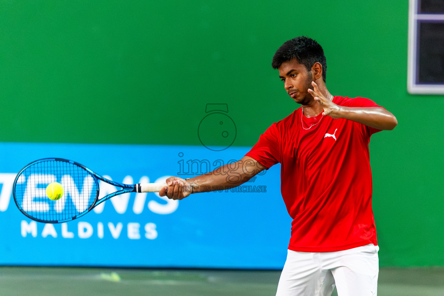 Day 1 of ATF Maldives Junior Open Tennis was held in Male' Tennis Court, Male', Maldives on Monday, 9th December 2024. Photos: Nausham Waheed / images.mv