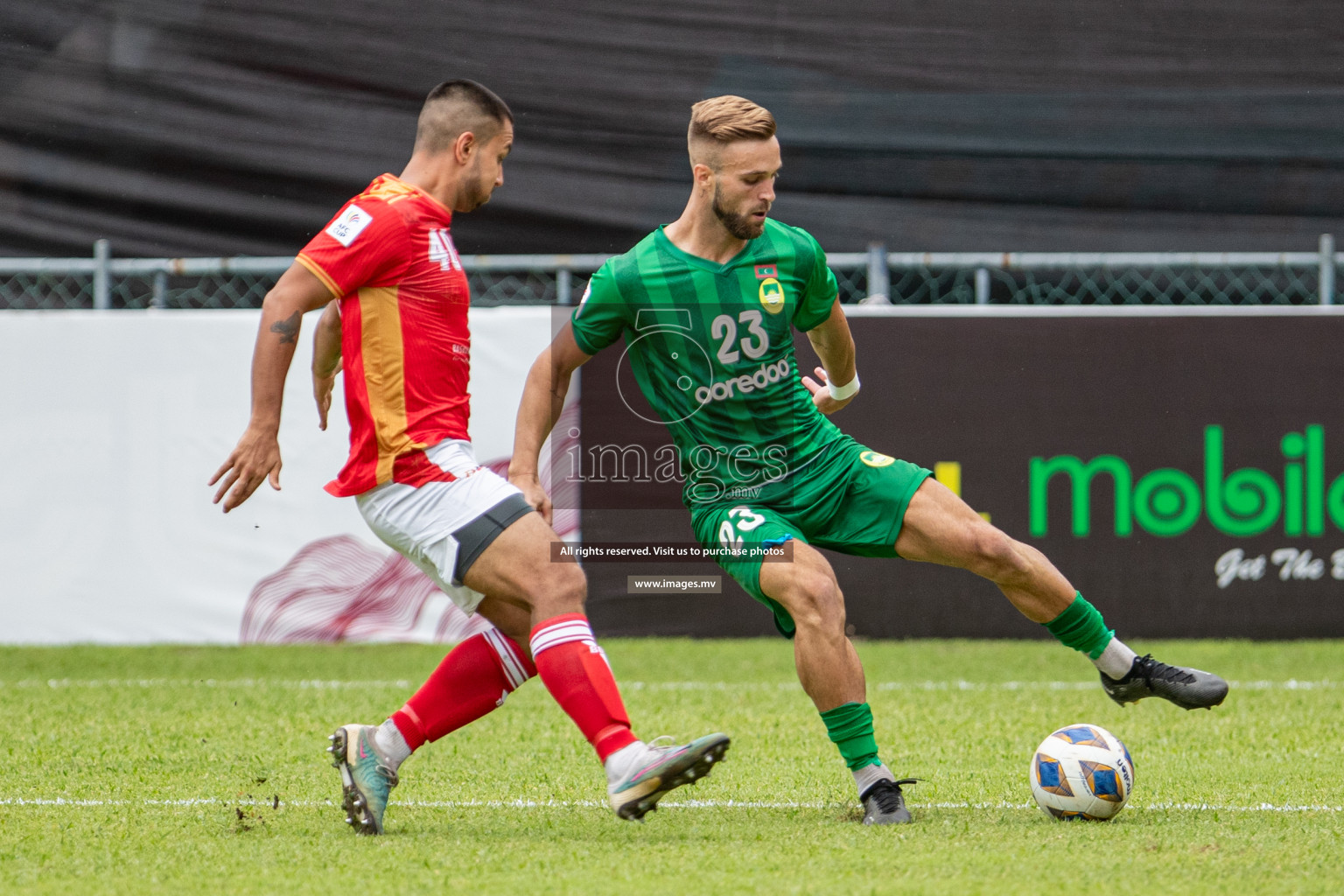 Maziya Sports & Recreation Club vs Bashundhara Kings in the group stage of AFC Cup 2023 held in the National Stadium, Male, Maldives, on Tuesday 19th September 2023. Photos: Mohamed Mahfooz Moosa