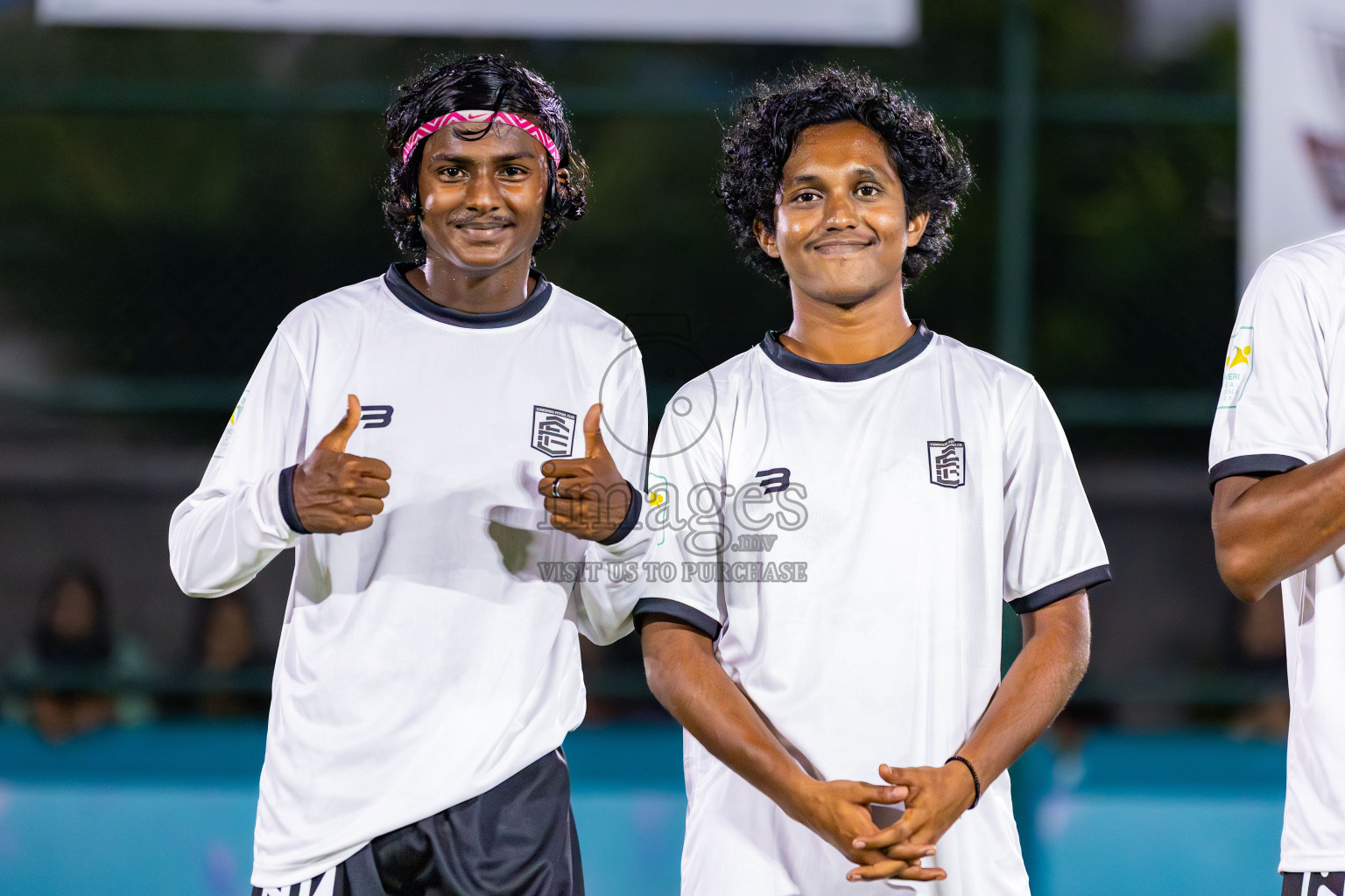 Dee Cee Jay SC vs Comienzo FC in Day 2 of Laamehi Dhiggaru Ekuveri Futsal Challenge 2025 was held on Friday, 25th July 2025, at Dhiggaru Futsal Ground, Dhiggaru, Maldives Photos: Areef Adam / images.mv