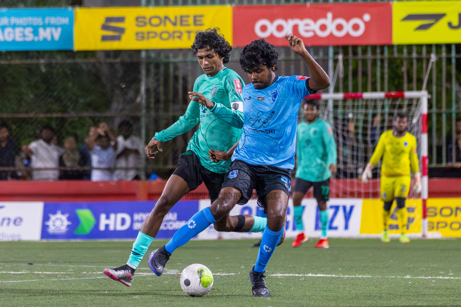 Dh Meedhoo vs Dh Bandidhoo in Day 3 of Golden Futsal Challenge 2024 was held on Thursday, 18th January 2024, in Hulhumale', Maldives Photos: Mohamed Mahfooz Moosa / images.mv