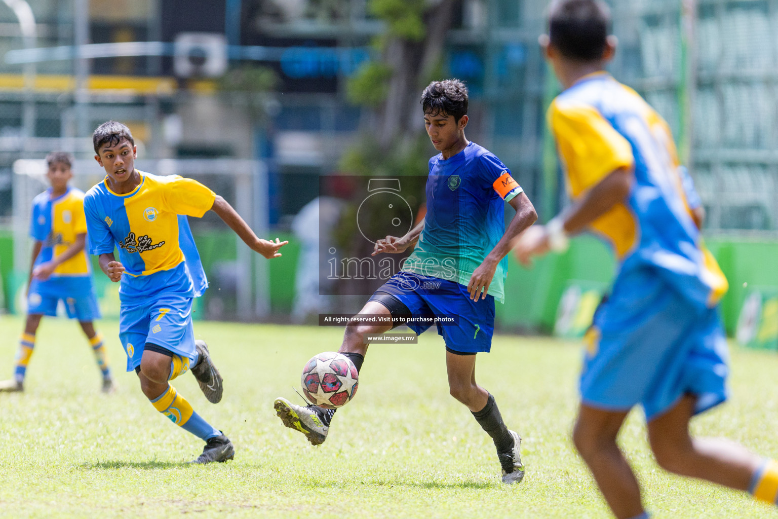 Day 2 of MILO Academy Championship 2023 (u14) was held in Henveyru Stadium Male', Maldives on 4th November 2023. Photos: Nausham Waheed / images.mv