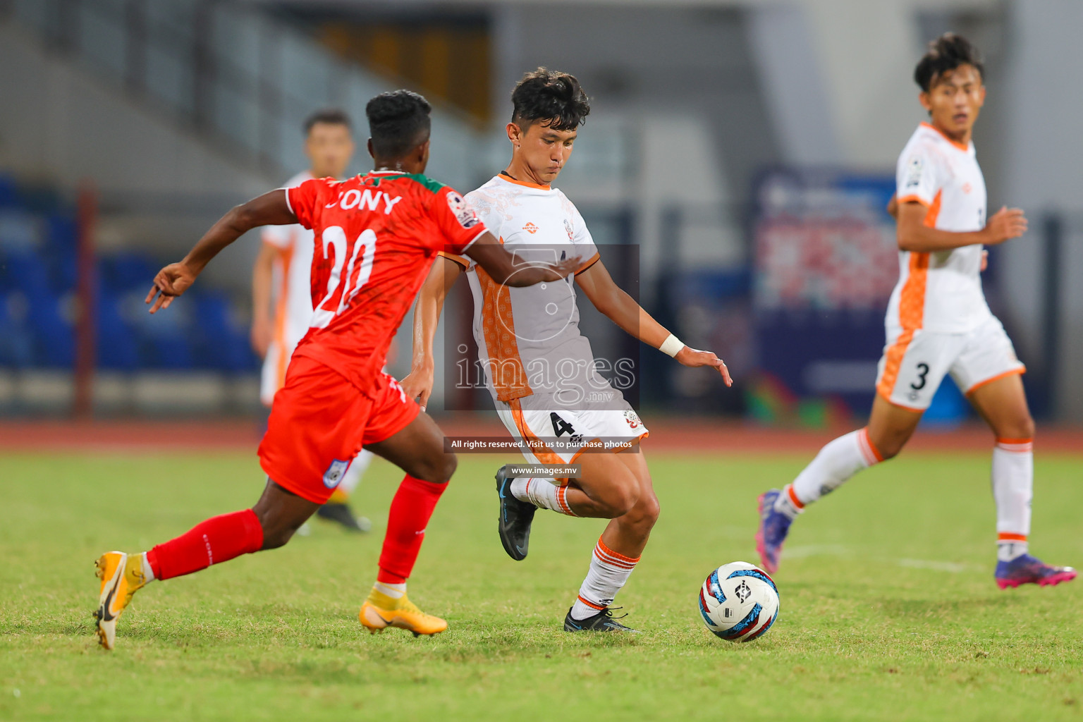 Bhutan vs Bangladesh in SAFF Championship 2023 held in Sree Kanteerava Stadium, Bengaluru, India, on Wednesday, 28th June 2023. Photos: Nausham Waheed, Hassan Simah / images.mv