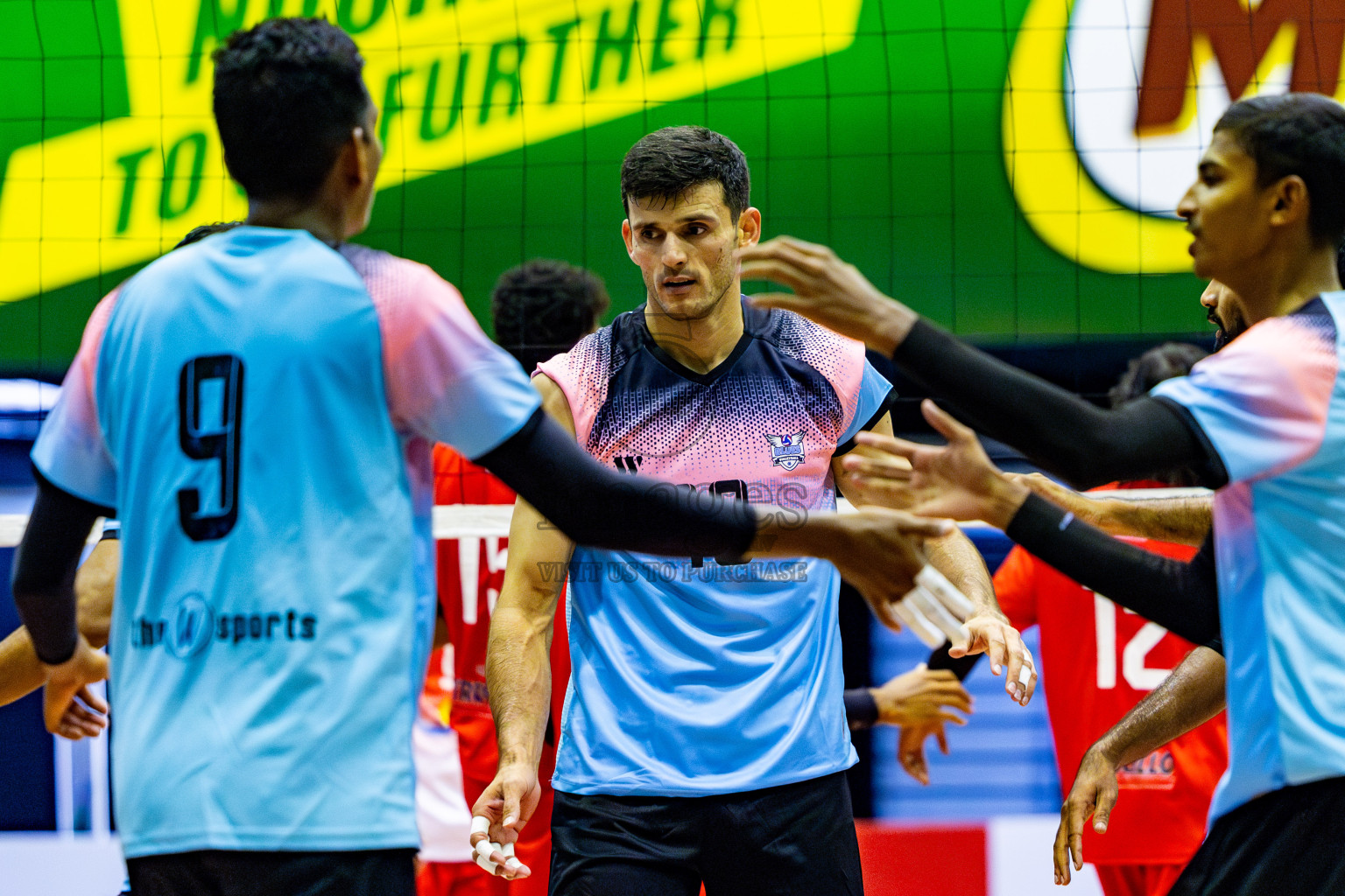 City Sports Club vs Blues for Volleyball in Day 3 of MILO VAM Cup 2024 Men's Division was held in Social Center Indoor Hall on Wednesday, 30th October 2024. Photos: Nausham Waheed / images.mv