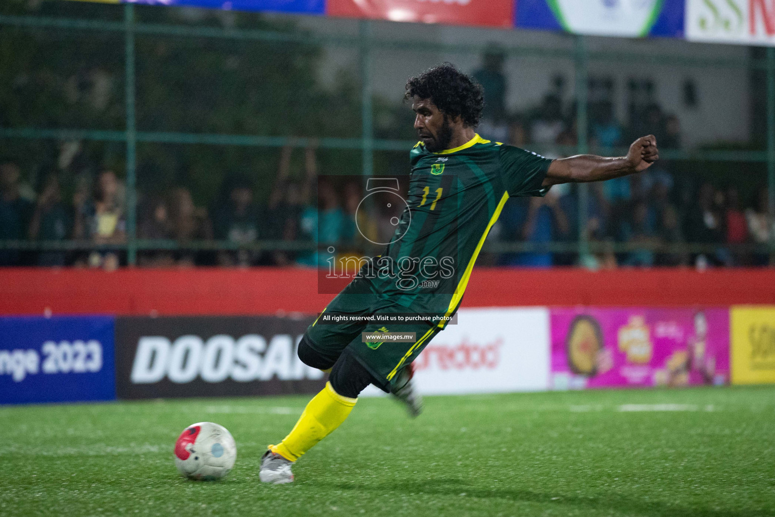 HDh. Vaikaradhoo vs Hdh. Nellaidhoo in Day 3 of Golden Futsal Challenge 2023 on 07 February 2023 in Hulhumale, Male, Maldives