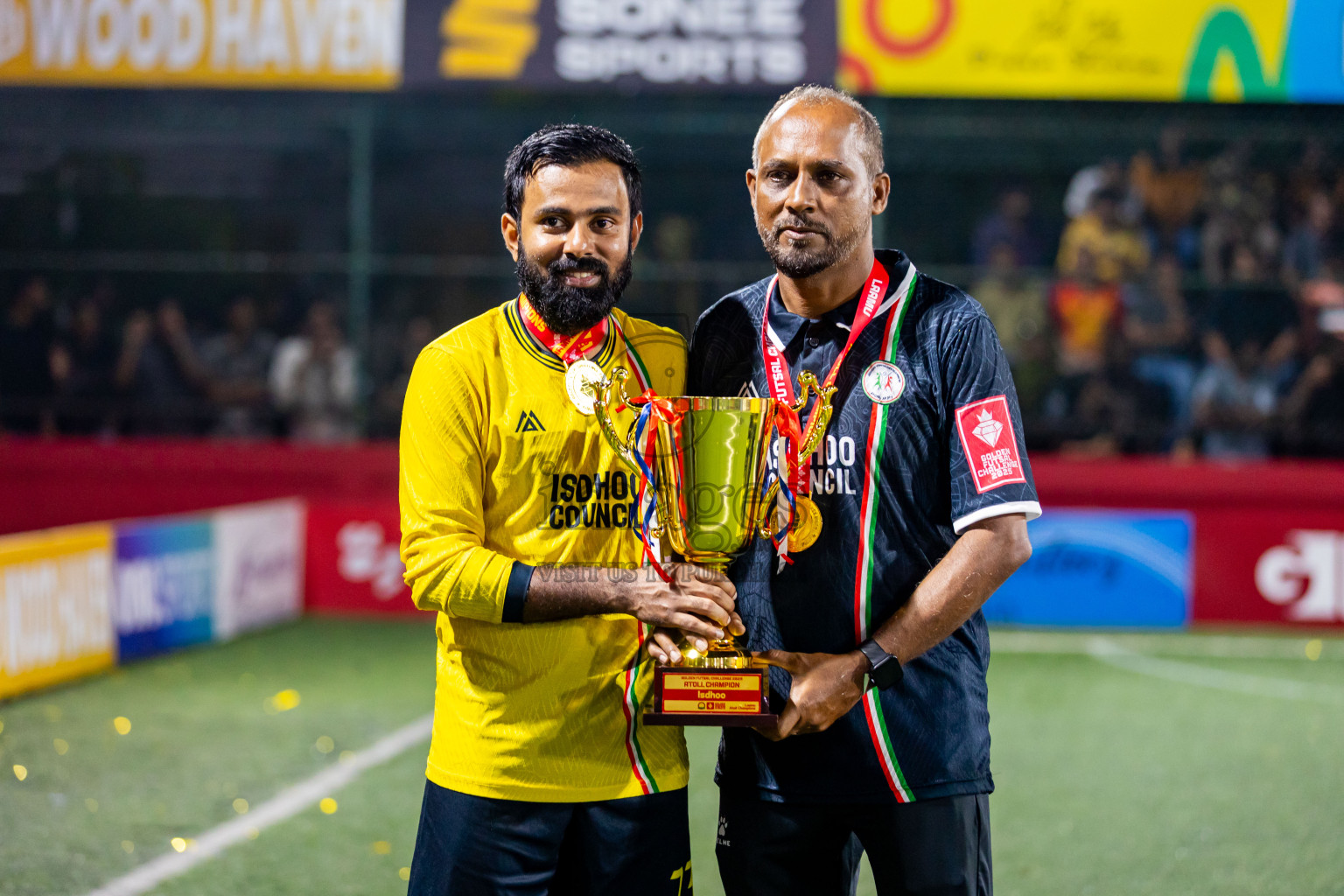 L Gan vs L Isdhoo in Laamu Atoll Finals Day 26 of Golden Futsal Challenge 2025 was held on Thursday , 30th January 2025, in Hulhumale', Maldives. Photos: Nausham Waheed / images.mv