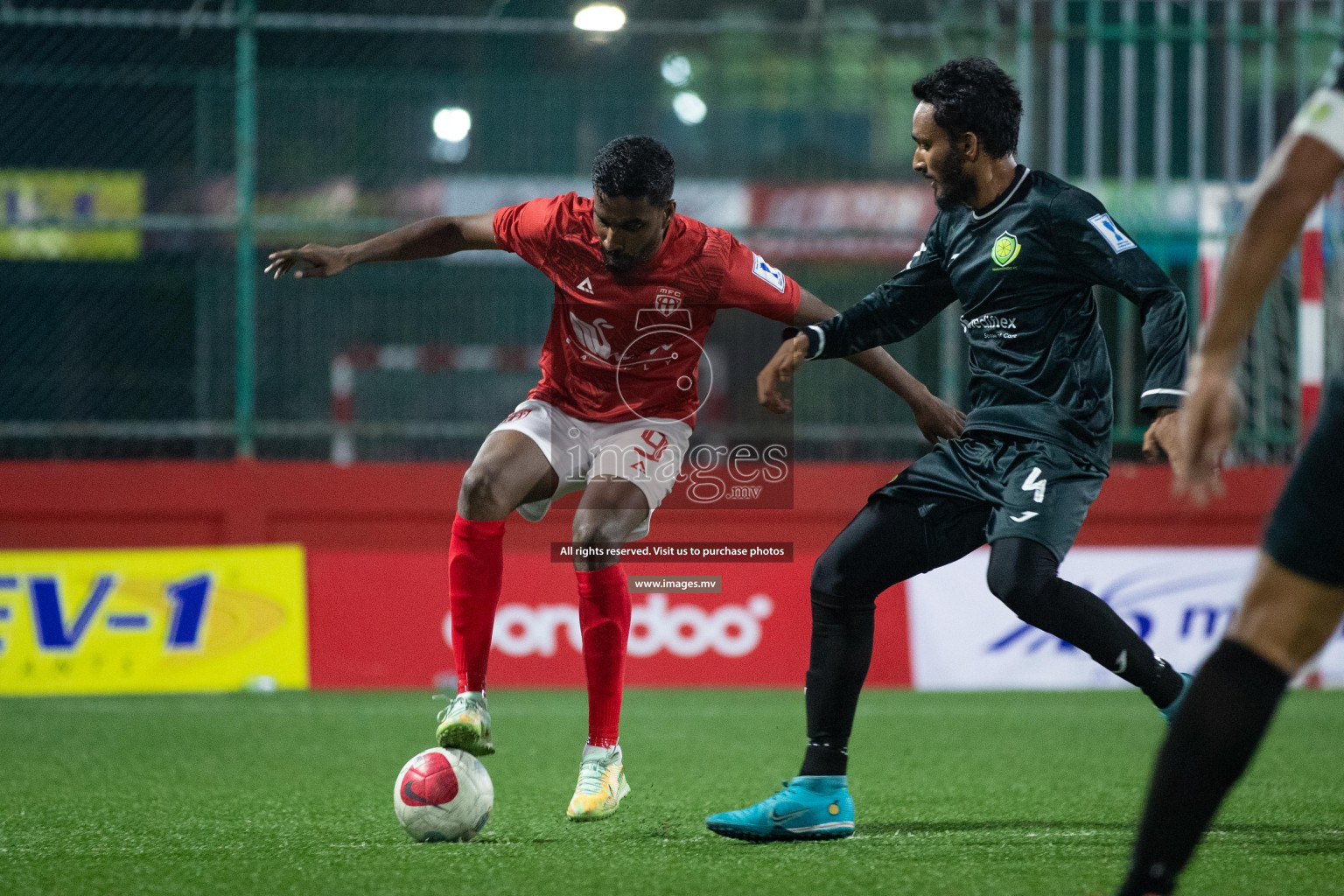 takandhoo vs HA. Muraidhoo in Day 3 of Golden Futsal Challenge 2023 on 07 February 2023 in Hulhumale, Male, Maldives