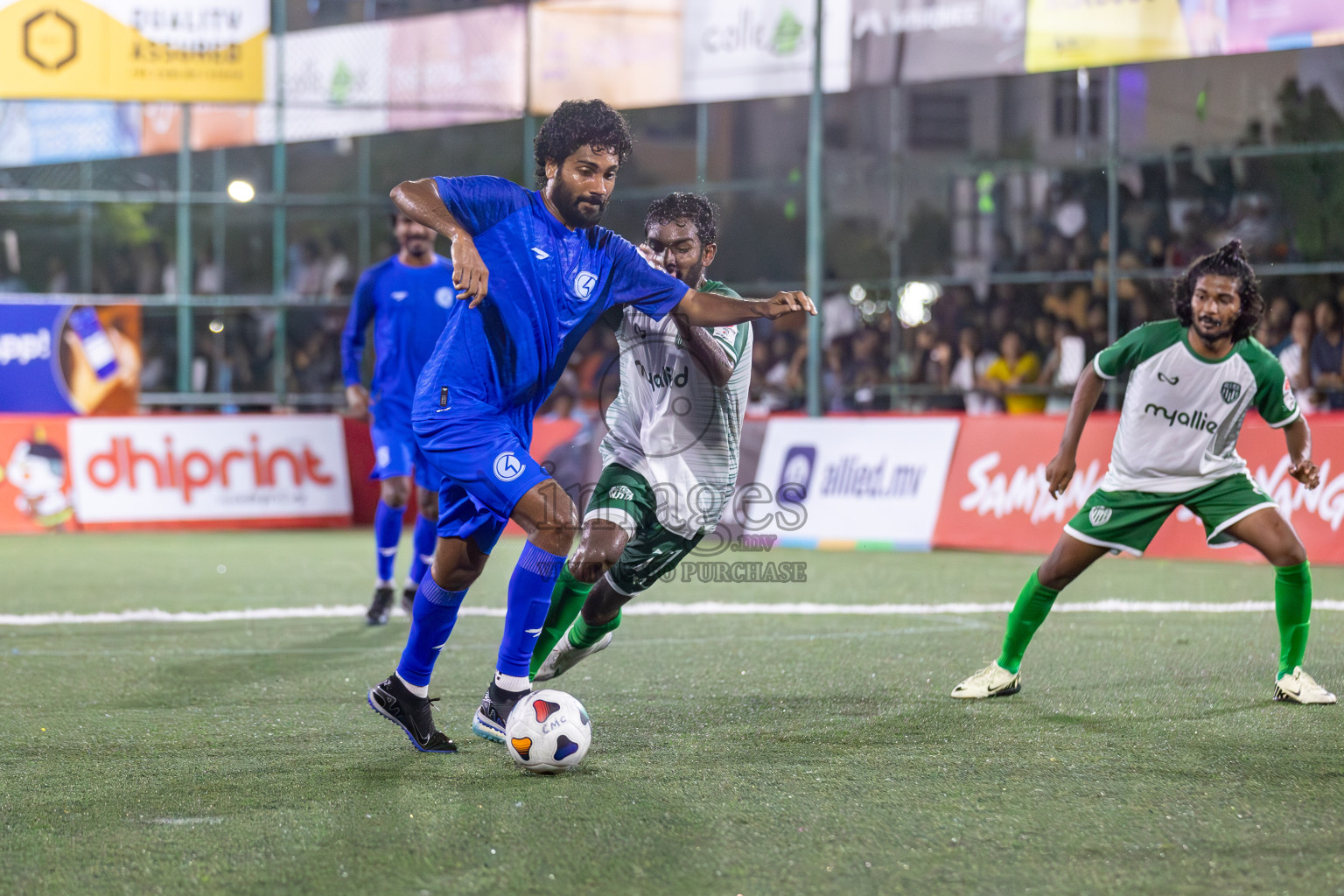 Team Allied vs Club HDC in Club Maldives Cup 2024 held in Rehendi Futsal Ground, Hulhumale', Maldives on Friday, 27th September 2024. 
Photos: Hassan Simah / images.mv