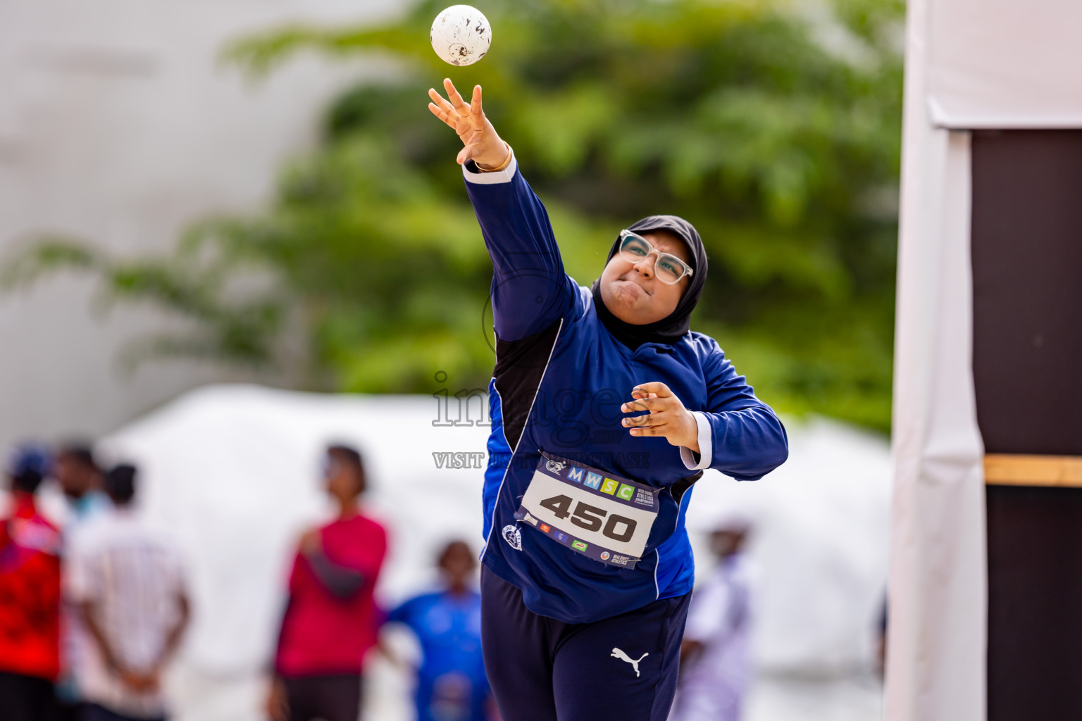 Day 6 of MWSC Interschool Athletics Championships 2024 held in Hulhumale Running Track, Hulhumale, Maldives on Thursday, 14th November 2024. Photos by: Nausham Waheed / Images.mv