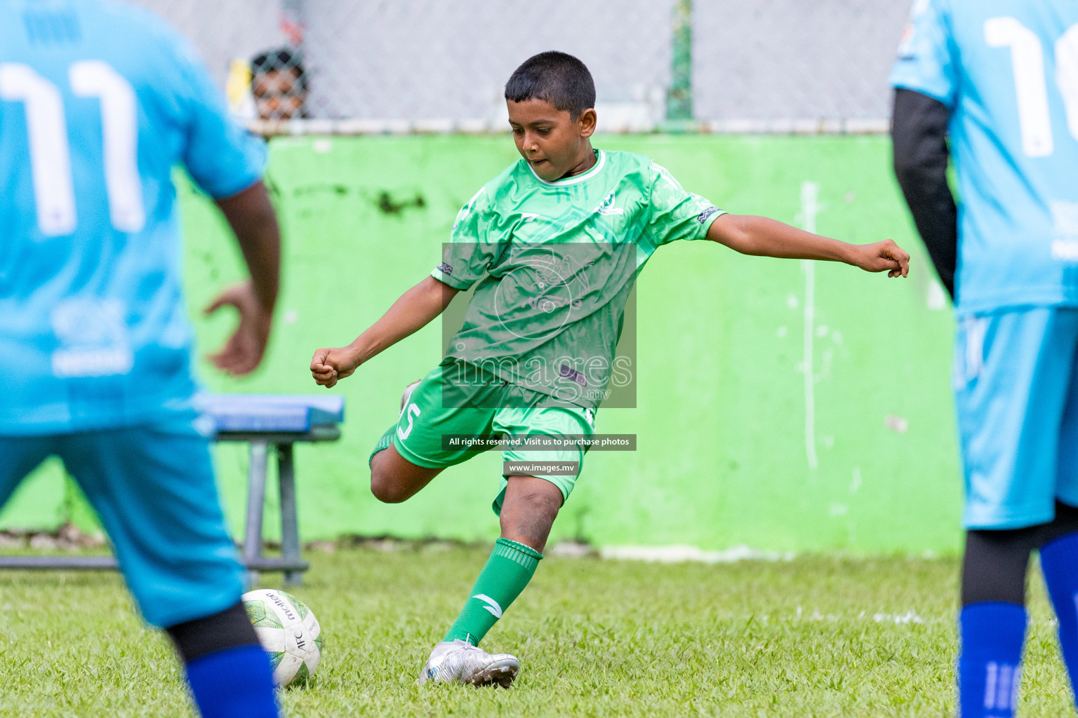 Day 1 of Milo kids football fiesta, held in Henveyru Football Stadium, Male', Maldives on Wednesday, 11th October 2023 Photos: Nausham Waheed/ Images.mv