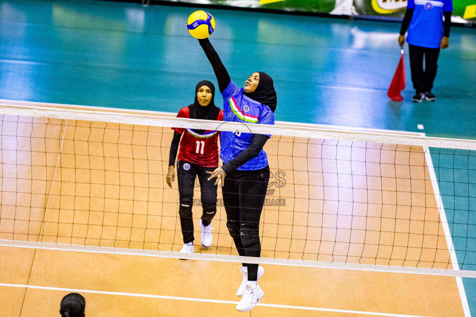 Semi Final of Women's Division of Milo VAM Cup 2024 held in Male', Maldives on Friday, 12th July 2024 at Social Center Indoor Hall Photos By: Nausham Waheed / images.mv