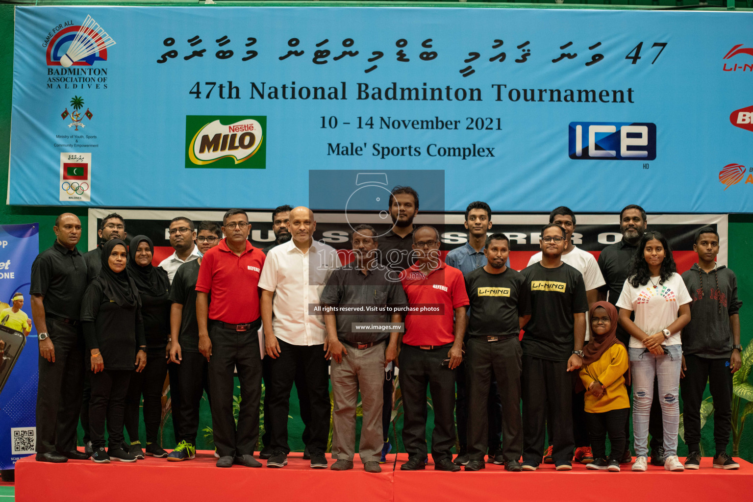 47th National Badminton Tournament 2021 held from 10 to 14 November 2021 in Male' Sports Complex, Maldives