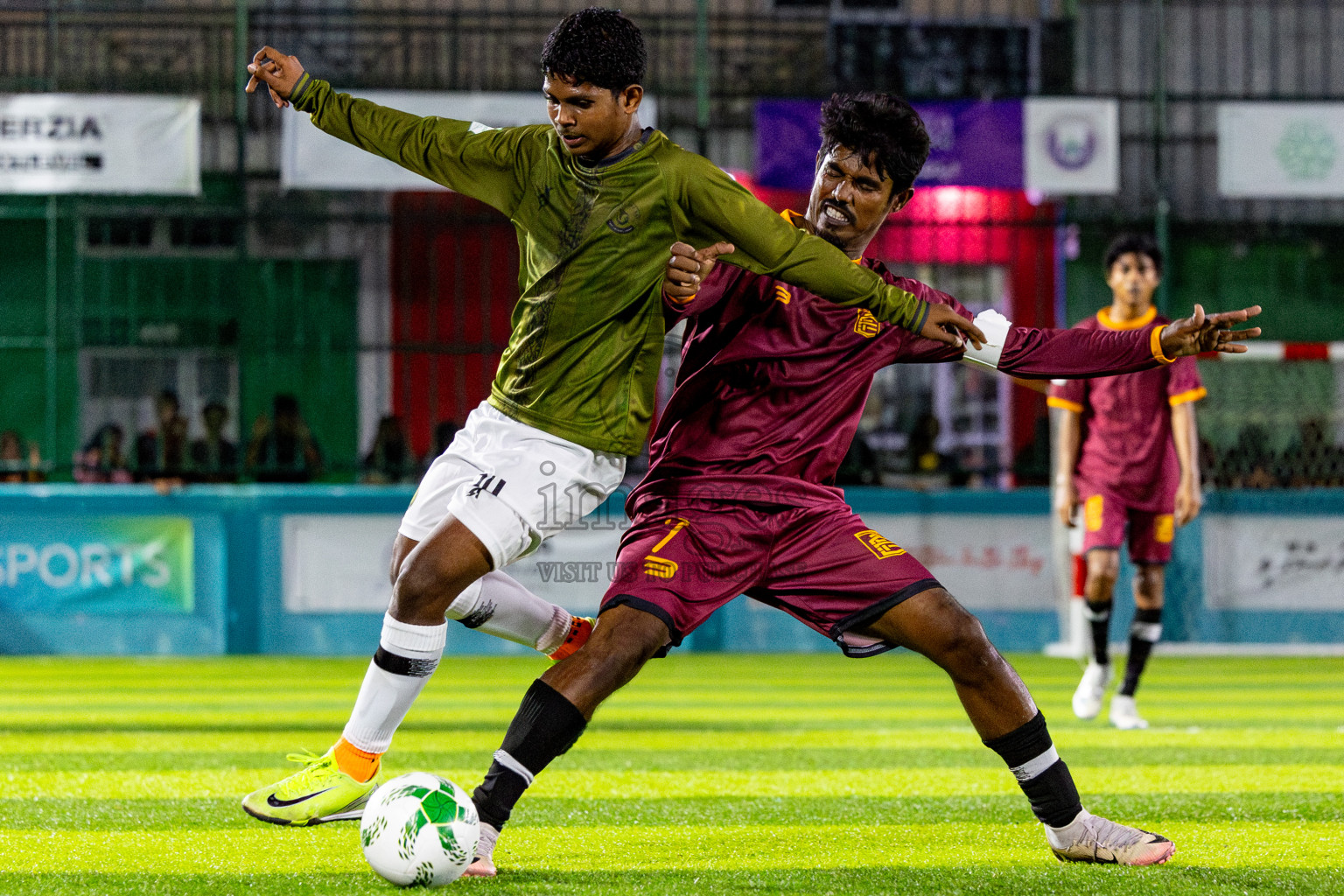 Comienzo fc vs The dee ess kay in Day 1 of Laamehi Dhiggaru Ekuveri Futsal Challenge 2025 was held on Thursday, 24th July 2025, at Dhiggaru Futsal Ground, Dhiggaru, Maldives Photos: Nausham Waheed / images.mv