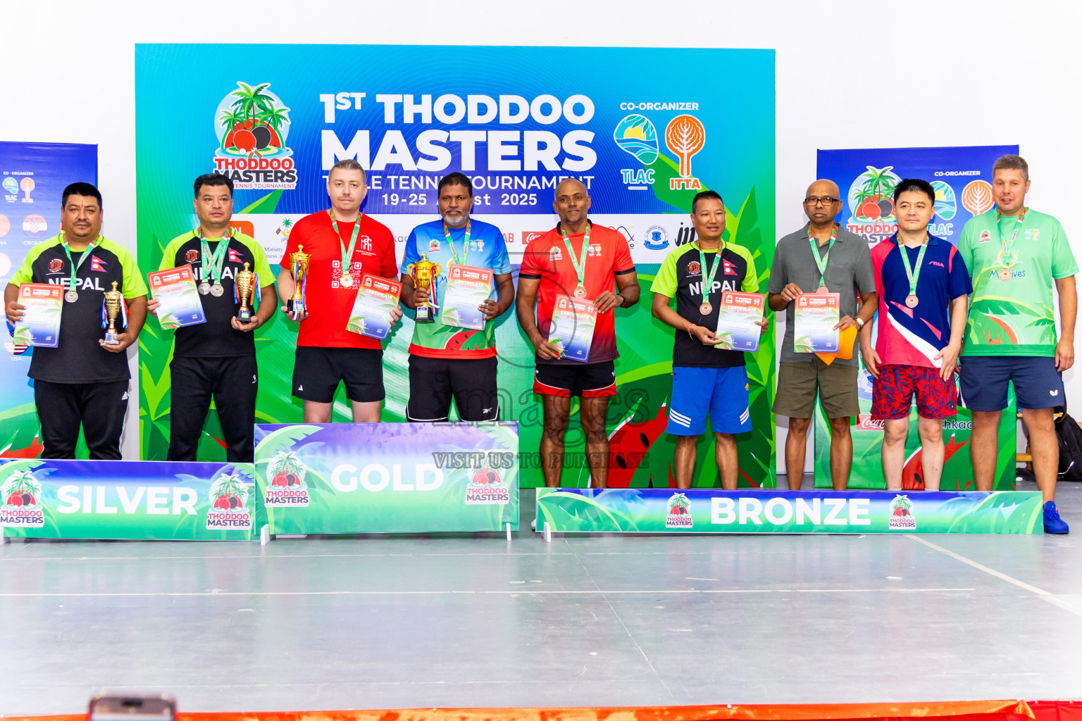 Day 4 of 1st Thoddoo Masters Table Tennis Tournament was held on Sunday, 24th August 2025 in AA Thoddoo, Maldives. Photos: Nausham Waheed / images.mv