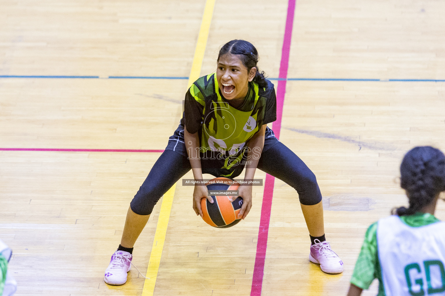 Day3 of 24th Interschool Netball Tournament 2023 was held in Social Center, Male', Maldives on 29th October 2023. Photos: Nausham Waheed, Mohamed Mahfooz Moosa / images.mv