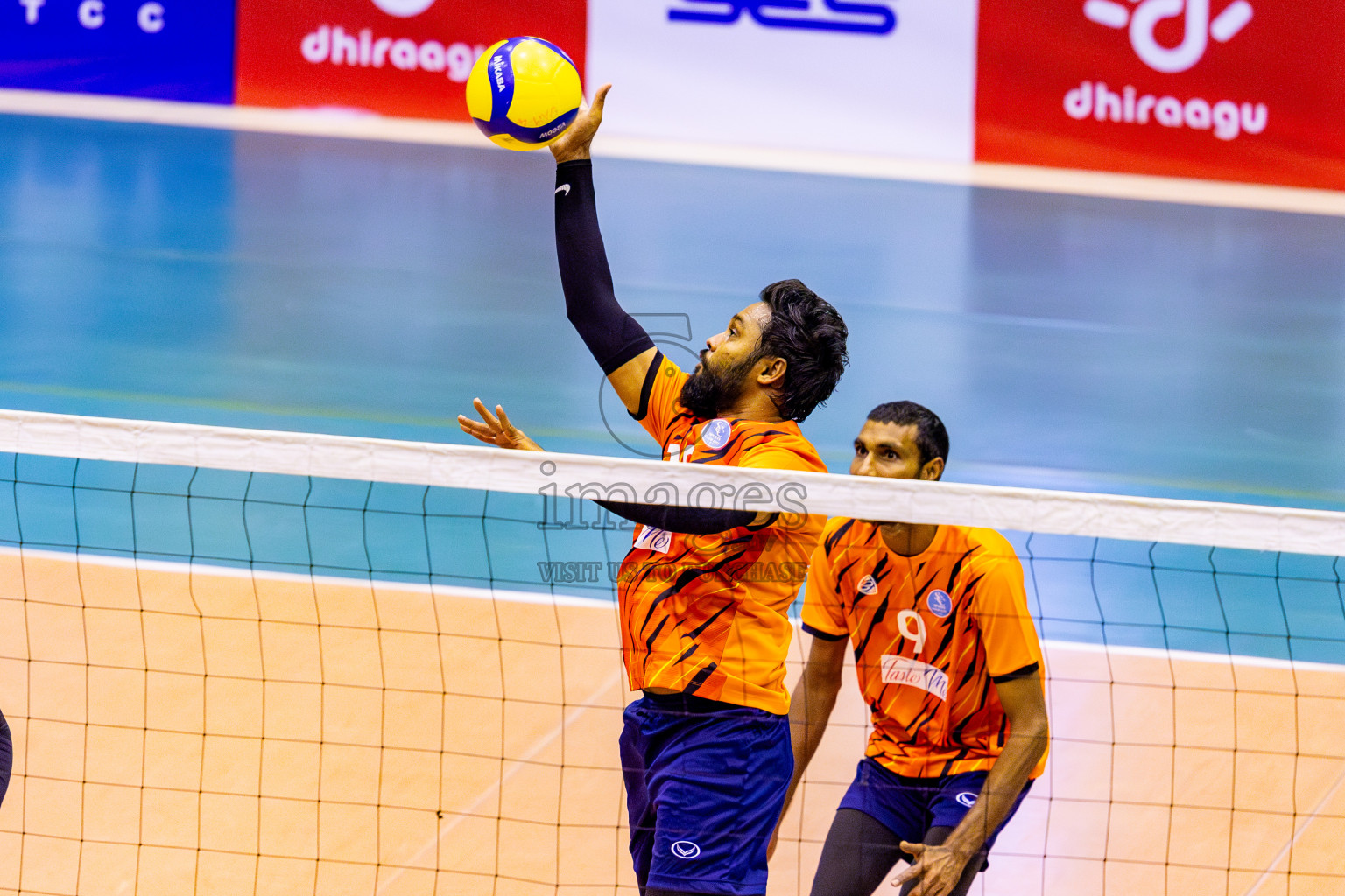 Day 1 of MILO VAM Cup 2024 Men's Division was held in Social Center Indoor Hall on Monday, 28th October 2024. Photos: Nausham Waheed / images.mv