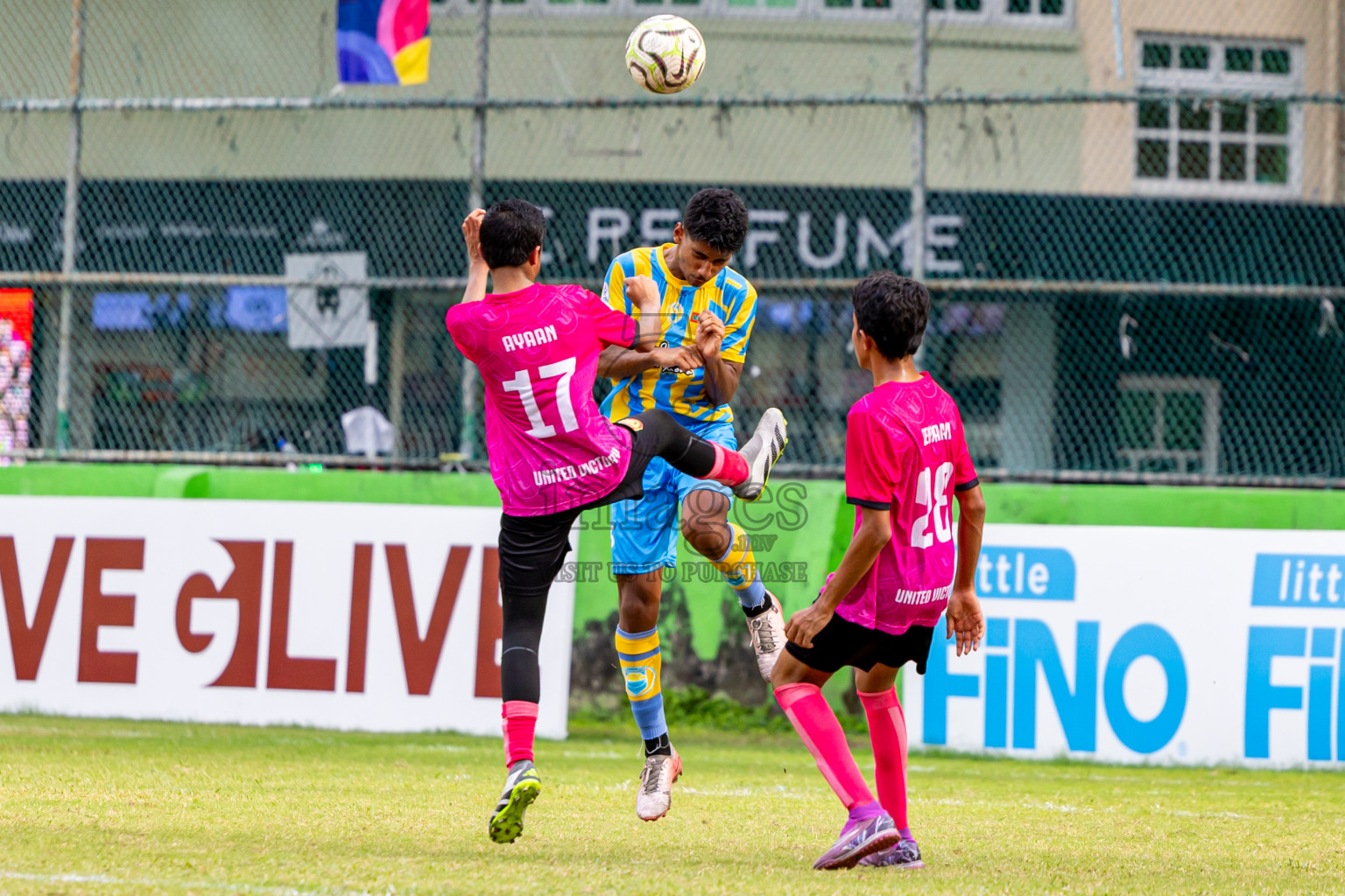 Club Valencia vs United Victory (U16) in Day 10 of Dhivehi Youth League 2024 held at Henveiru Stadium on Sunday, 15th December 2024. Photos: Nausham Waheed / Images.mv