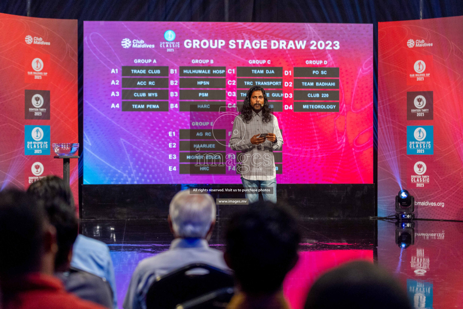 Draw ceremony of Club Maldives 2023 was held on Thursday, 6th July 2023 at PSM Studio in Male', Maldives.  Photos: Ismail Thoriq / images.mv