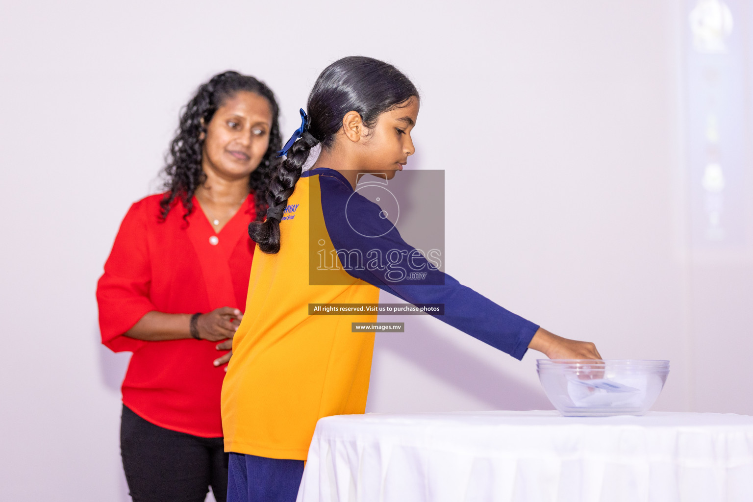 Draw Ceremony of Nestle' Kids Netball Fiesta 2023 held in Salaahudheen School, Hulhumale', Maldives on Monday, 27th November 2023. Photos: Nausham Waheed / images.mv