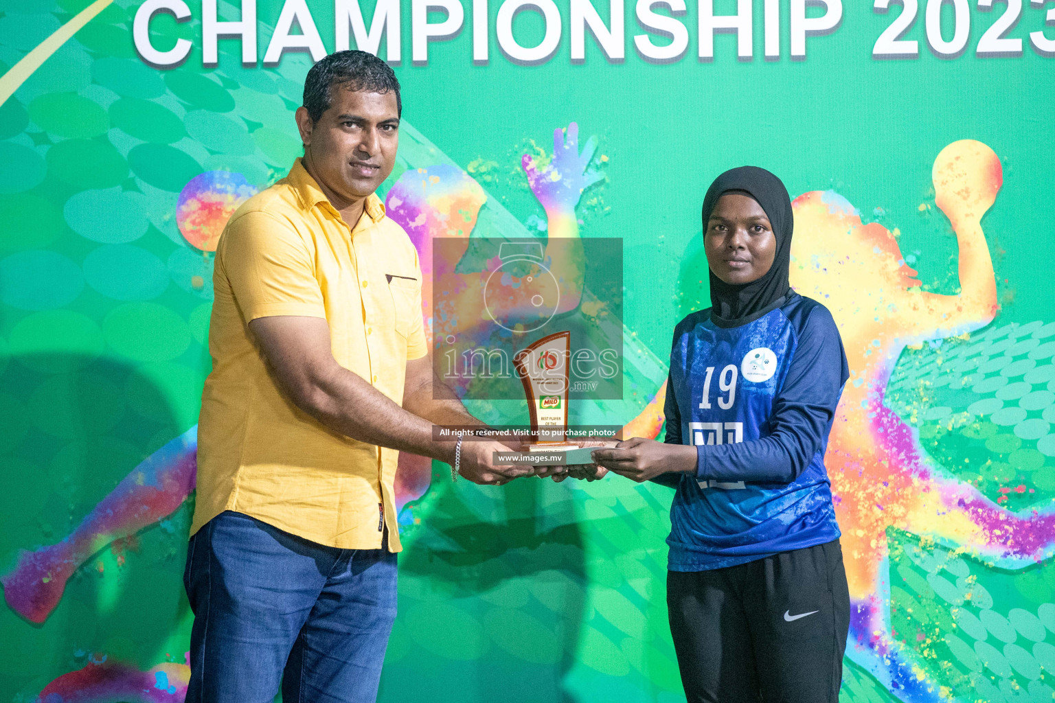 Finals of 6th MILO Handball Maldives Championship 2023, held in Handball ground, Male', Maldives on 10th June 2023 Photos: Nausham waheed / images.mv