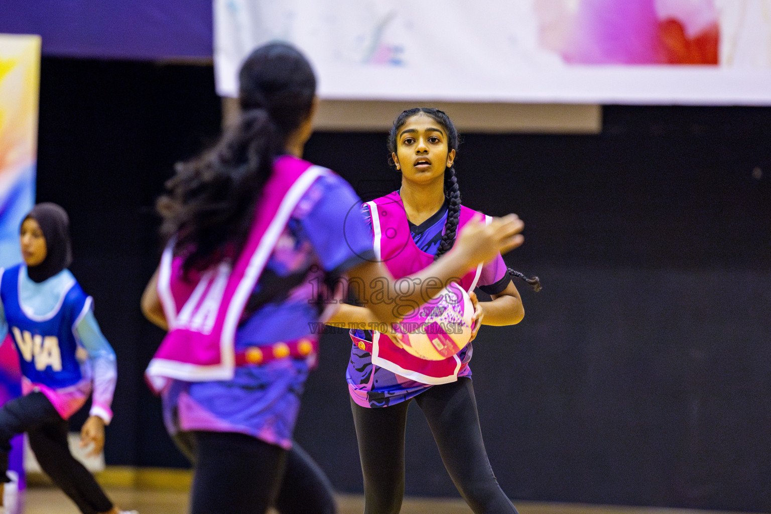 MV Netters Acadamy vs N Sports Academy in Day 2 of 3rd Junior Championship - Netball association of Maldives, held at Social Center on Monday 20th January 2025 . Photos by Nausham Waheed