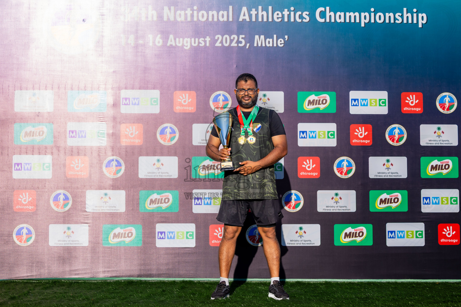 Day 3 of National Athletics Championship 2025 was held at Ekuveni Running Ground in Male', Maldives on Saturday, 16th August 2025. Photos: Nausham Waheed / images.mv