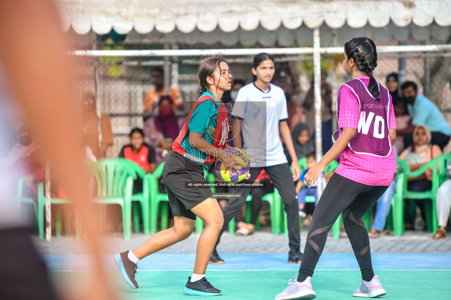 Day3 of Junior Netball Championship 2022 on 5 March 2022 held in Male', Maldives. Photos by Nausham Waheed.