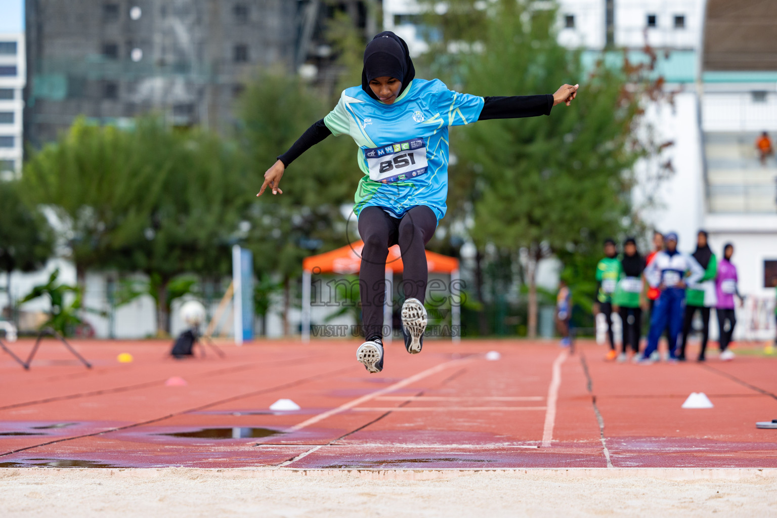 Day 2 of MWSC Interschool Athletics Championships 2024 held in Hulhumale Running Track, Hulhumale, Maldives on Sunday, 10th November 2024. 
Photos by:  Hassan Simah / Images.mv