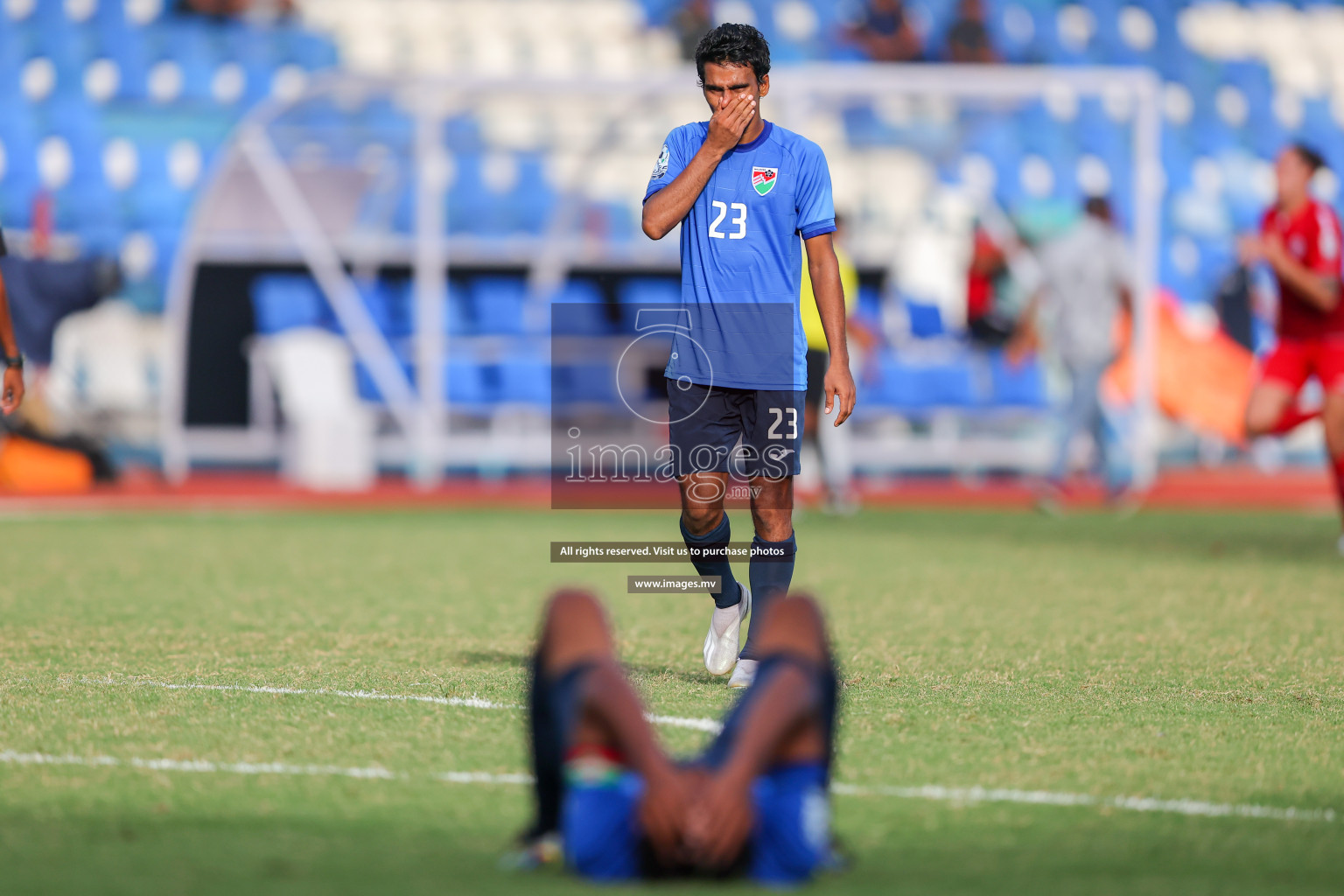 Lebanon vs Maldives in SAFF Championship 2023 held in Sree Kanteerava Stadium, Bengaluru, India, on Tuesday, 28th June 2023. Photos: Nausham Waheed, Hassan Simah / images.mv