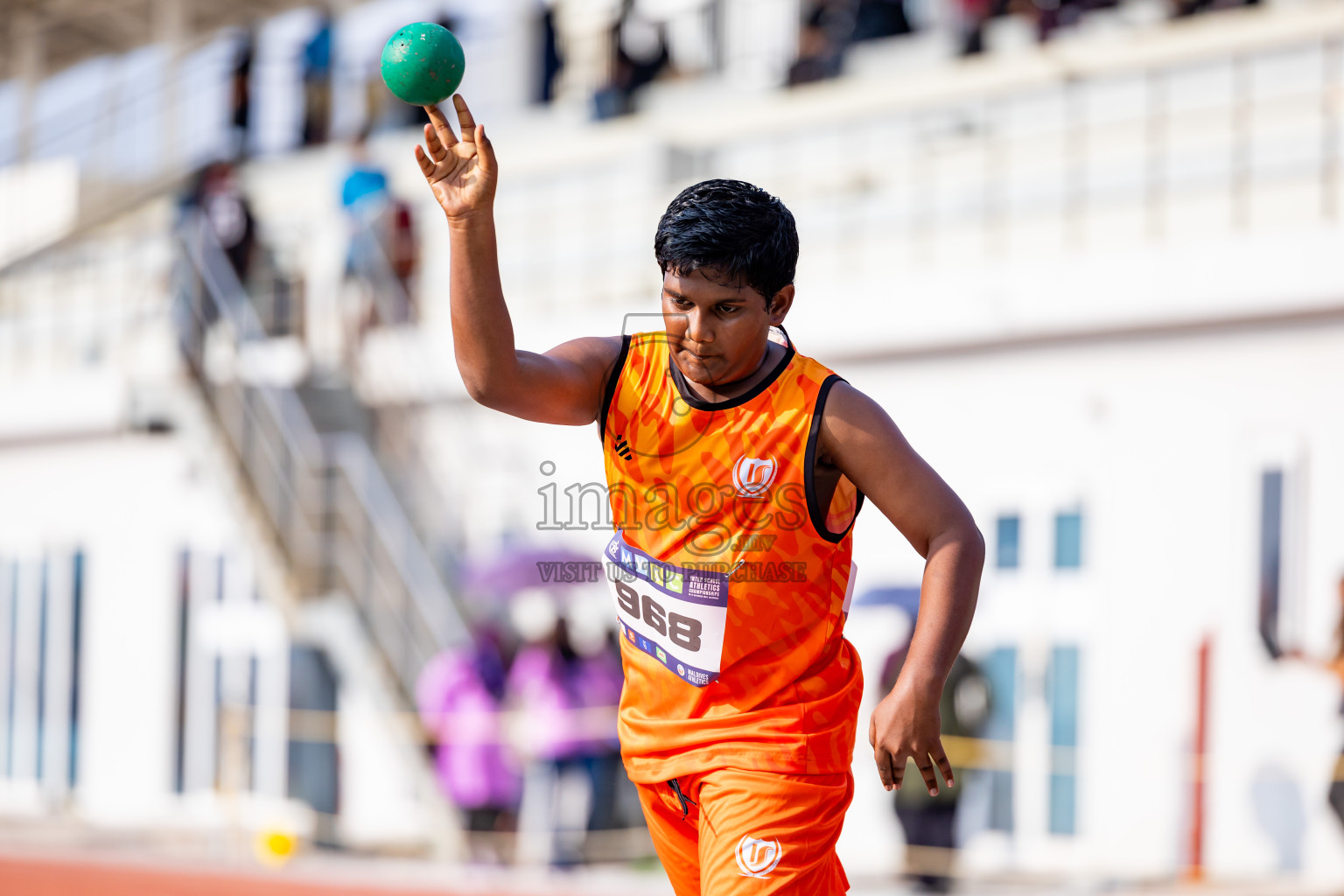 Day 5 of MWSC Interschool Athletics Championships 2024 held in Hulhumale Running Track, Hulhumale, Maldives on Wednesday, 13th November 2024. Photos by: Nausham Waheed / Images.mv