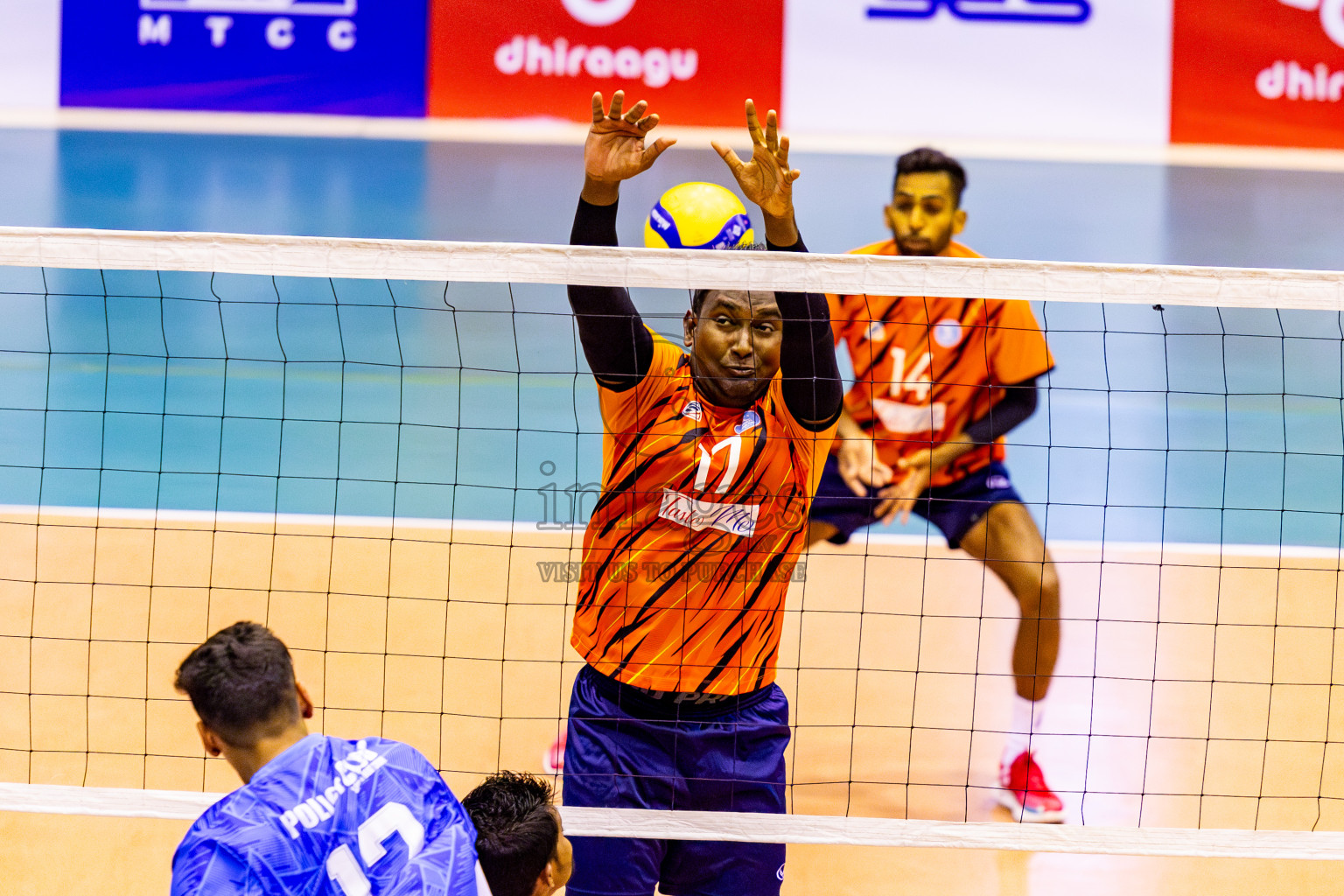 Sports Club City vs Police Club in Day 3 of MILO VAM Cup 2024 Men's Division was held in Social Center Indoor Hall on Wednesday, 30th October 2024. Photos: Nausham Waheed / images.mv