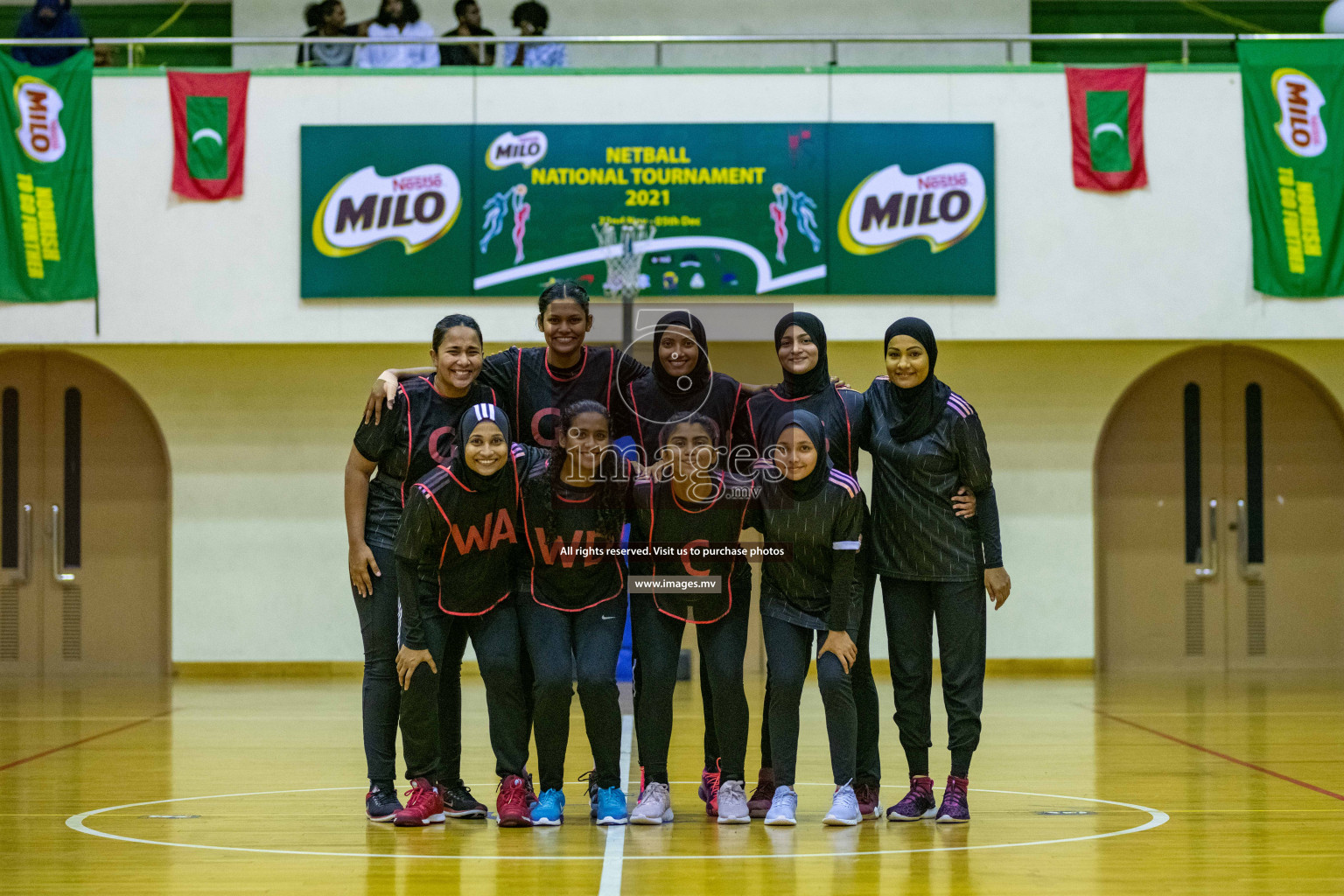 Kulhudhuffushi Youth & R.C vs Club Green Streets in the Finals of Milo National Netball Tournament 2021 (Women's) held on 5th December 2021 in Male', Maldives Photos: Ismail Thoriq / images.mv