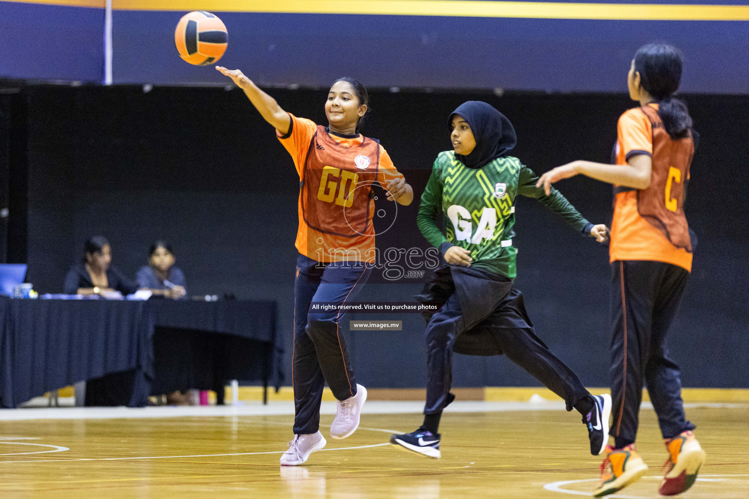 Day3 of 24th Interschool Netball Tournament 2023 was held in Social Center, Male', Maldives on 29th October 2023. Photos: Nausham Waheed, Mohamed Mahfooz Moosa / images.mv