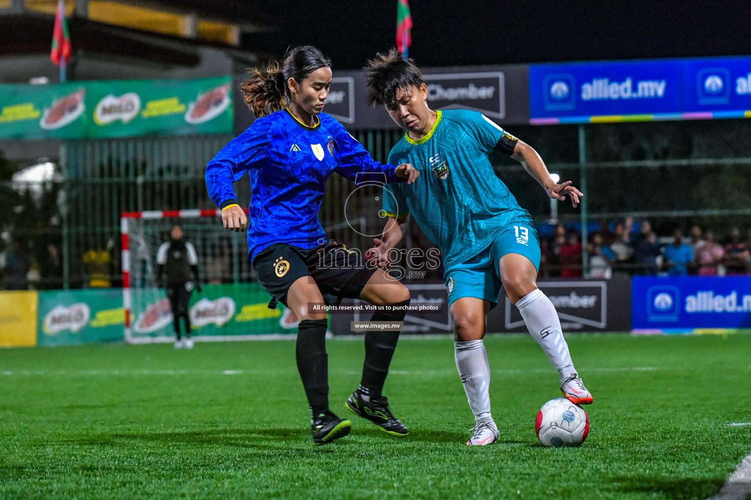 MPL vs WAMCO in Eighteen Thirty Women's Futsal Fiesta 2022 was held in Hulhumale', Maldives on Saturday, 8th October 2022. Photos: Nausham Waheed / images.mv