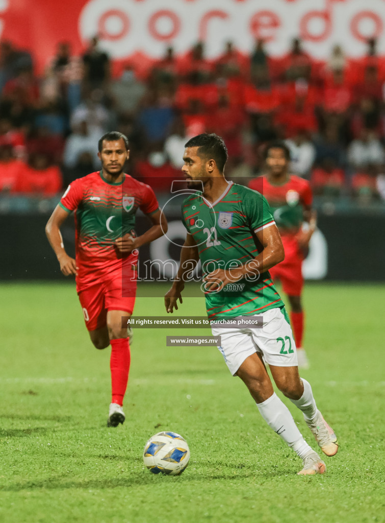 Maldives vs Bangladesh in SAFF Championship 2021 held on 7th October 2021 in Galolhu National Stadium, Male', Maldives