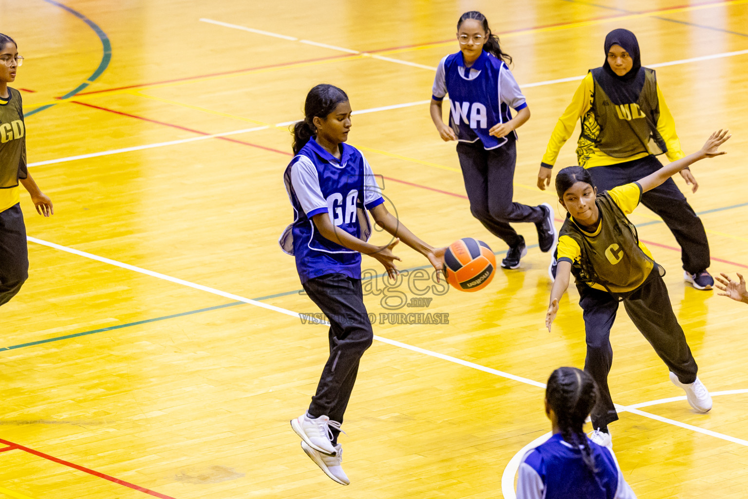 Day 10 of 25th Inter-School Netball Tournament was held in Social Center at Male', Maldives on Tuesday, 20th August 2024. Photos: Nausham Waheed / images.mv