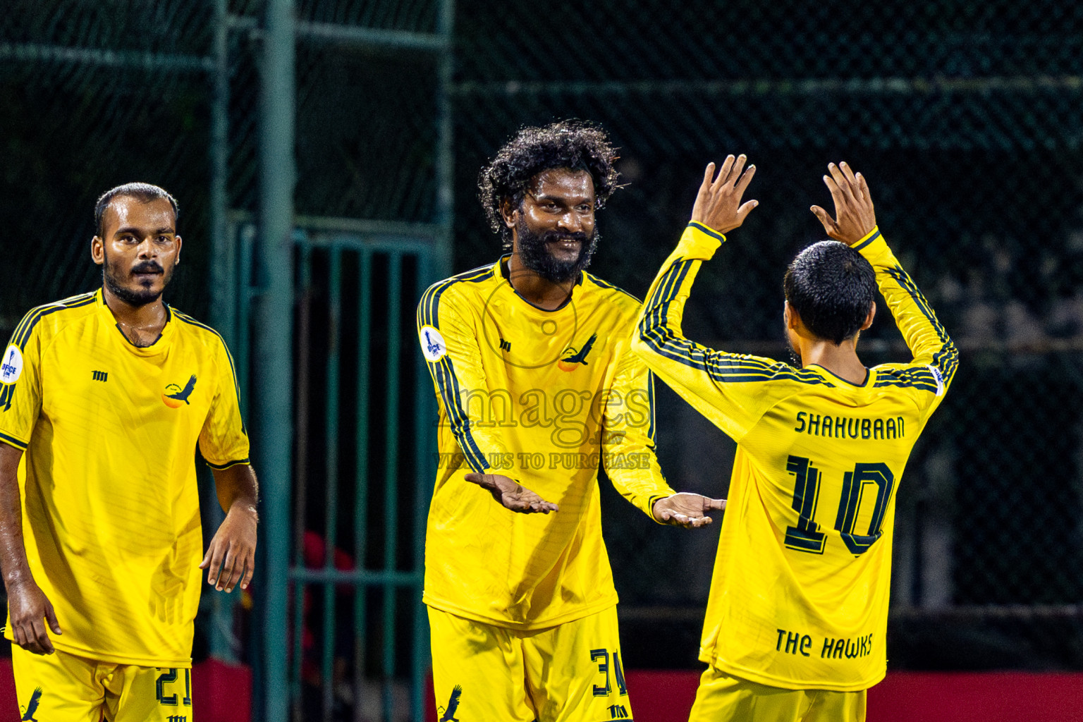 Smart Own FC vs The Hawks in Day 10 of Office League 2025 was held on Friday, 25th April 2025 in Hulhumale', Maldives. Photos: Nausham Waheed / images.mv