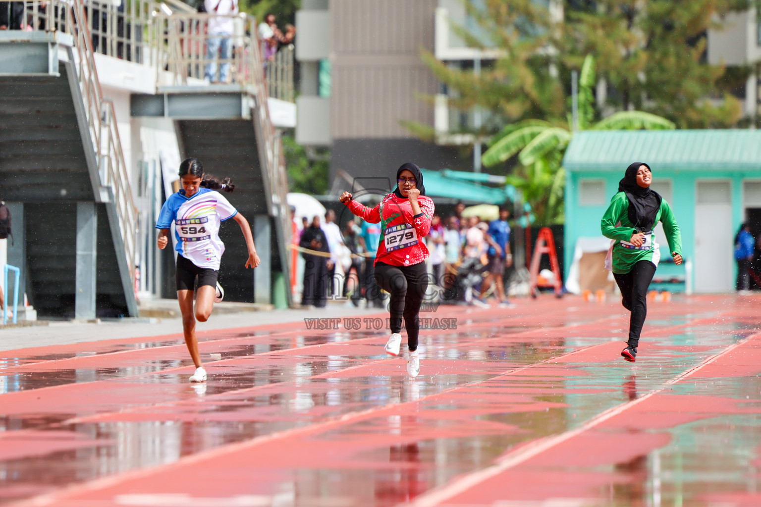 Day 1 of MWSC Interschool Athletics Championships 2024 held in Hulhumale Running Track, Hulhumale, Maldives on Saturday, 9th November 2024. 
Photos by: Ismail Thoriq, Hassan Simah / Images.mv