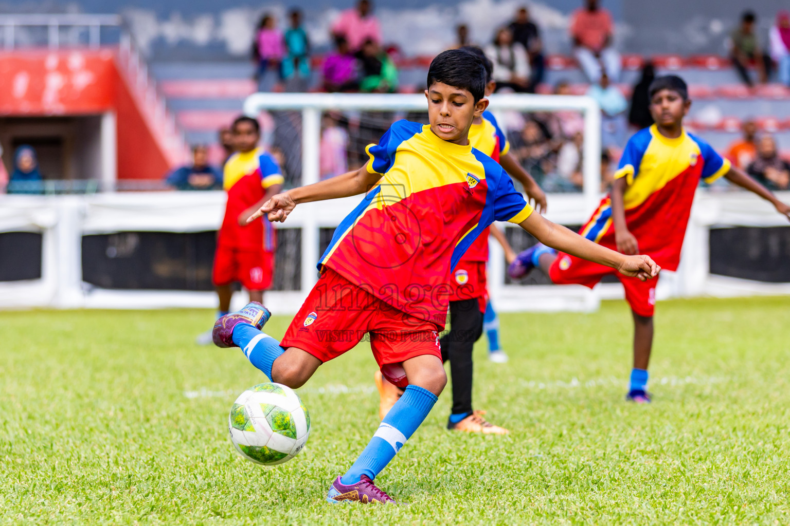 Day 1 of Under 10 MILO Academy Championship 2024 was held at National Stadium in Male', Maldives on Friday, 26th April 2024. Photos: Nausham Waheed / images.mv