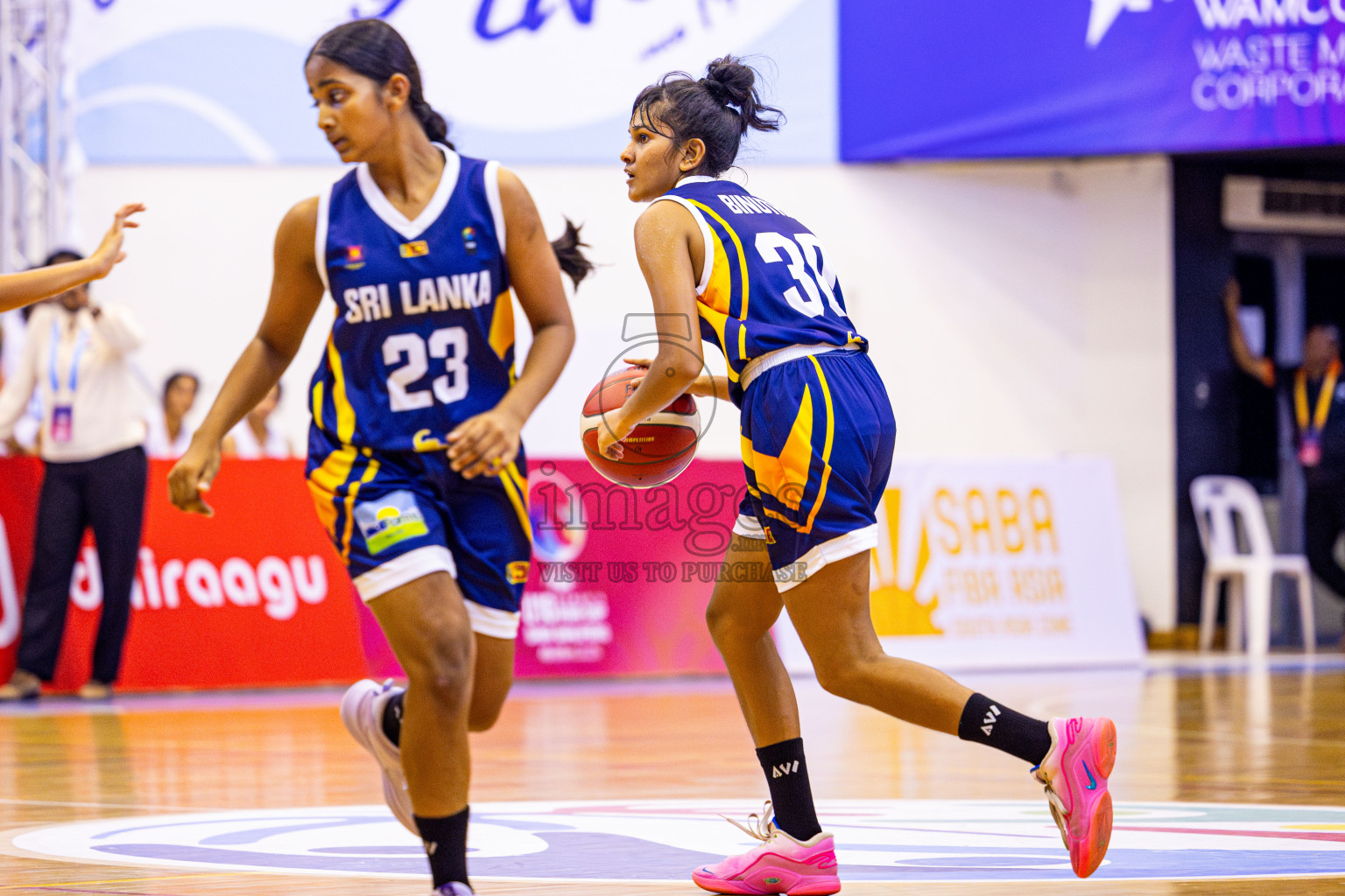 Sri Lanka vs India in the Final of Under 16 Woman's Asian Cup SABA Qualifiers 2025 was held in Social Center, Male', Maldives on Sunday, 15th June 2025. Photos: Nausham Waheed / images.mv