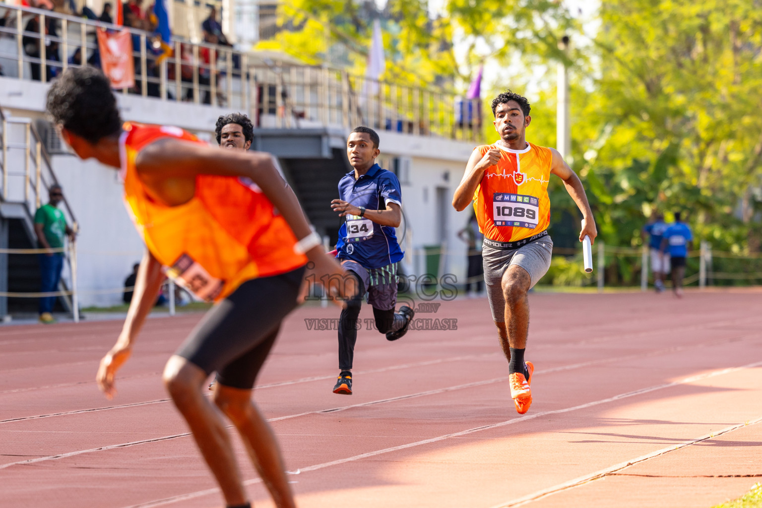 Day 6 of MWSC Interschool Athletics Championships 2024 held in Hulhumale Running Track, Hulhumale, Maldives on Thursday, 14th November 2024. Photos by: Ismail Thoriq / Images.mv