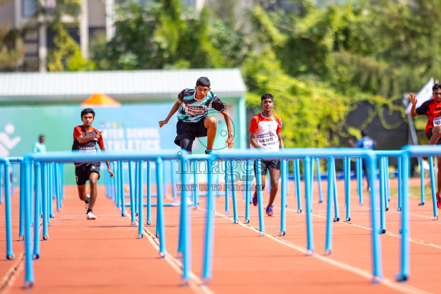 Day 4 of MWSC Interschool Athletics Championships 2024 held in Hulhumale Running Track, Hulhumale, Maldives on Tuesday, 12th November 2024. Photos by: Raaif Yoosuf / Images.mv