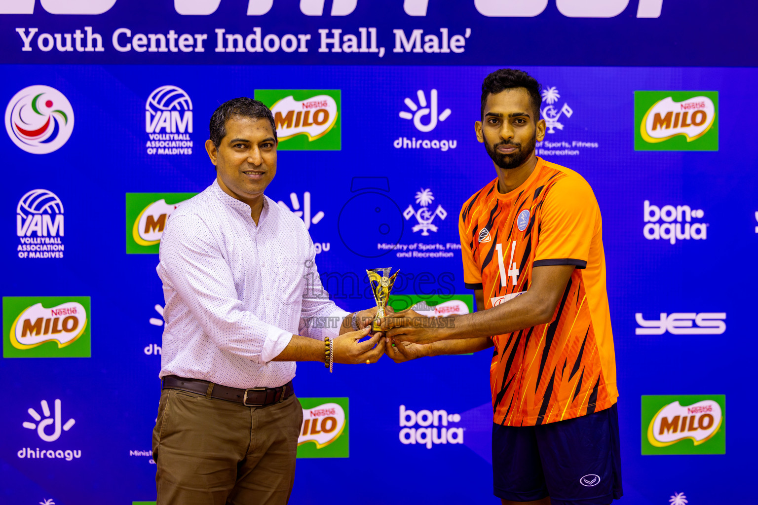 Day 1 of MILO VAM Cup 2024 Men's Division was held in Social Center Indoor Hall on Monday, 28th October 2024. Photos: Nausham Waheed / images.mv