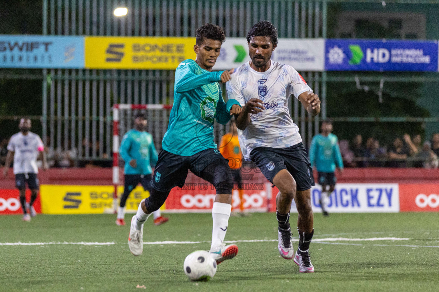 F Magoodhoo vs F Nilandhoo in Day 4 of Golden Futsal Challenge 2024 was held on Thursday, 18th January 2024, in Hulhumale', Maldives Photos: Nausham Waheed / images.mv